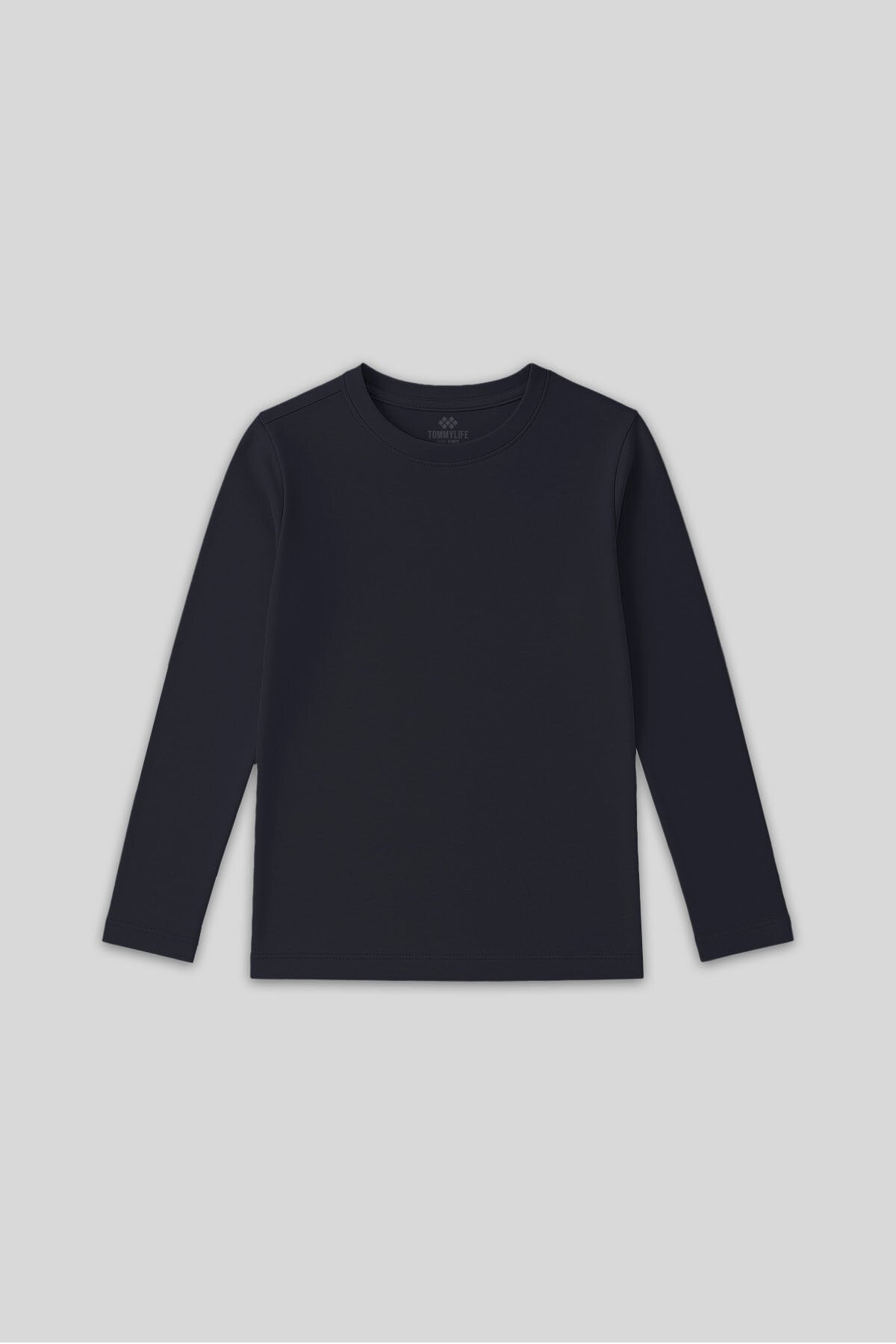 Standart Fit Basic O Yaka 3'lü Paket Lacivert-Bej-Koyu Mavi Unisex Çocuk T-Shirt - 11329