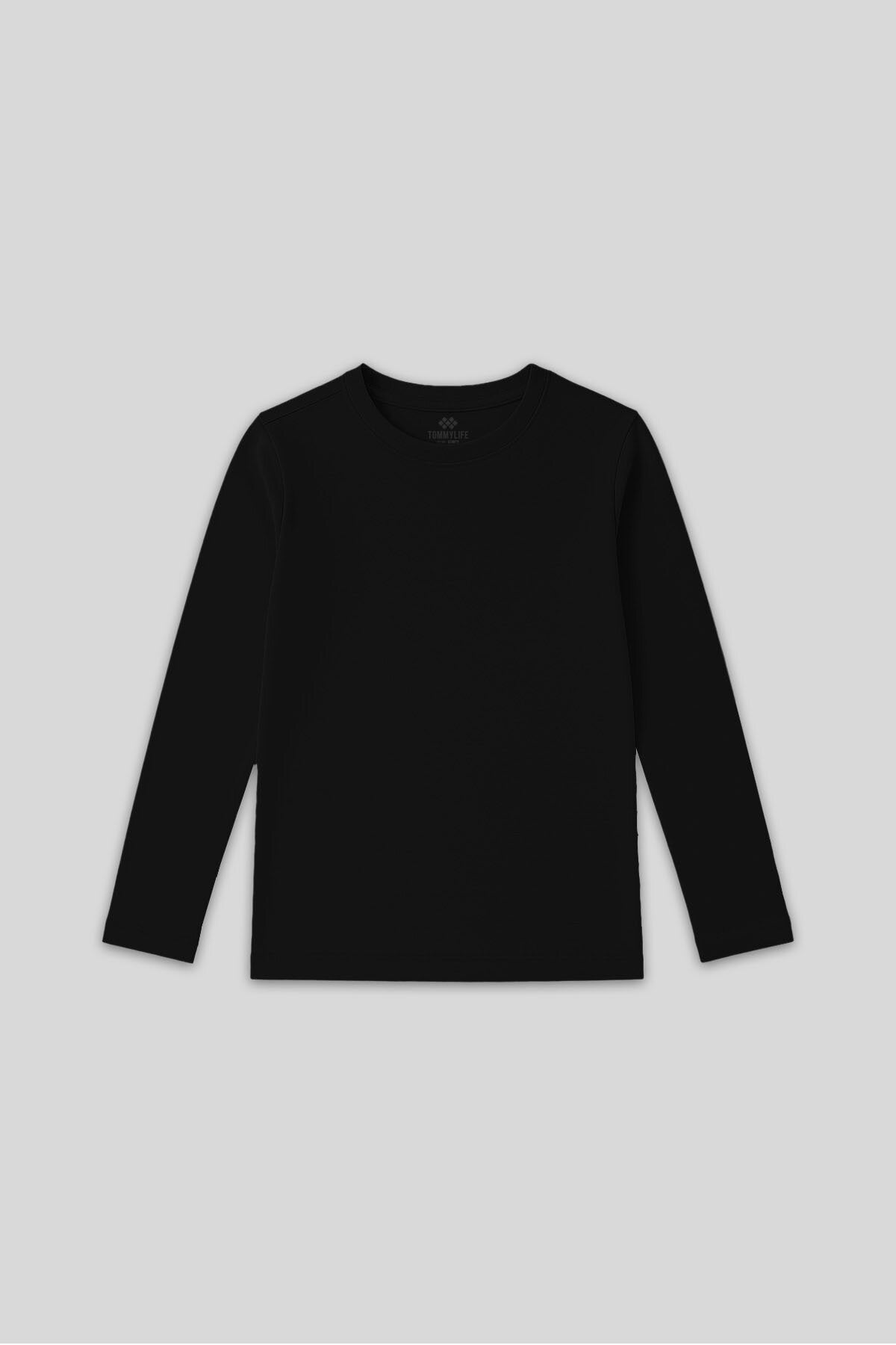 Standart Fit Basic O Yaka 2'li Paket Siyah-Beyaz Unisex Çocuk T-Shirt - 11329