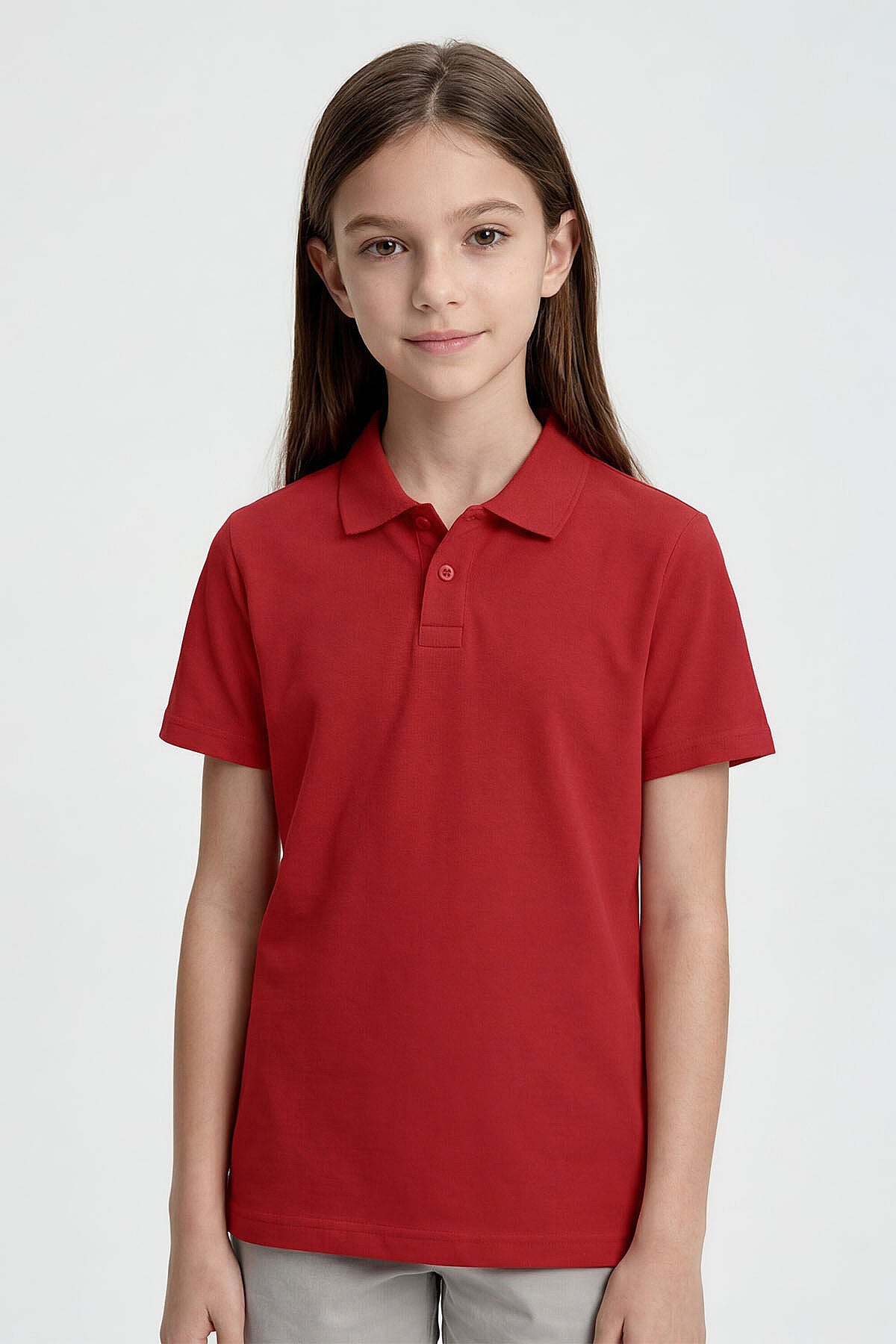Standart Fit Basic Polo Yaka 5'li Paket Unisex Çocuk T-Shirt - 11330