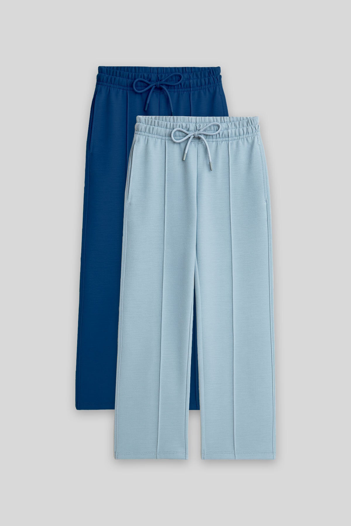 Standart 2'li Paket Açık Mavi-Parlament Kız Çocuk Eşofman Alt -75144