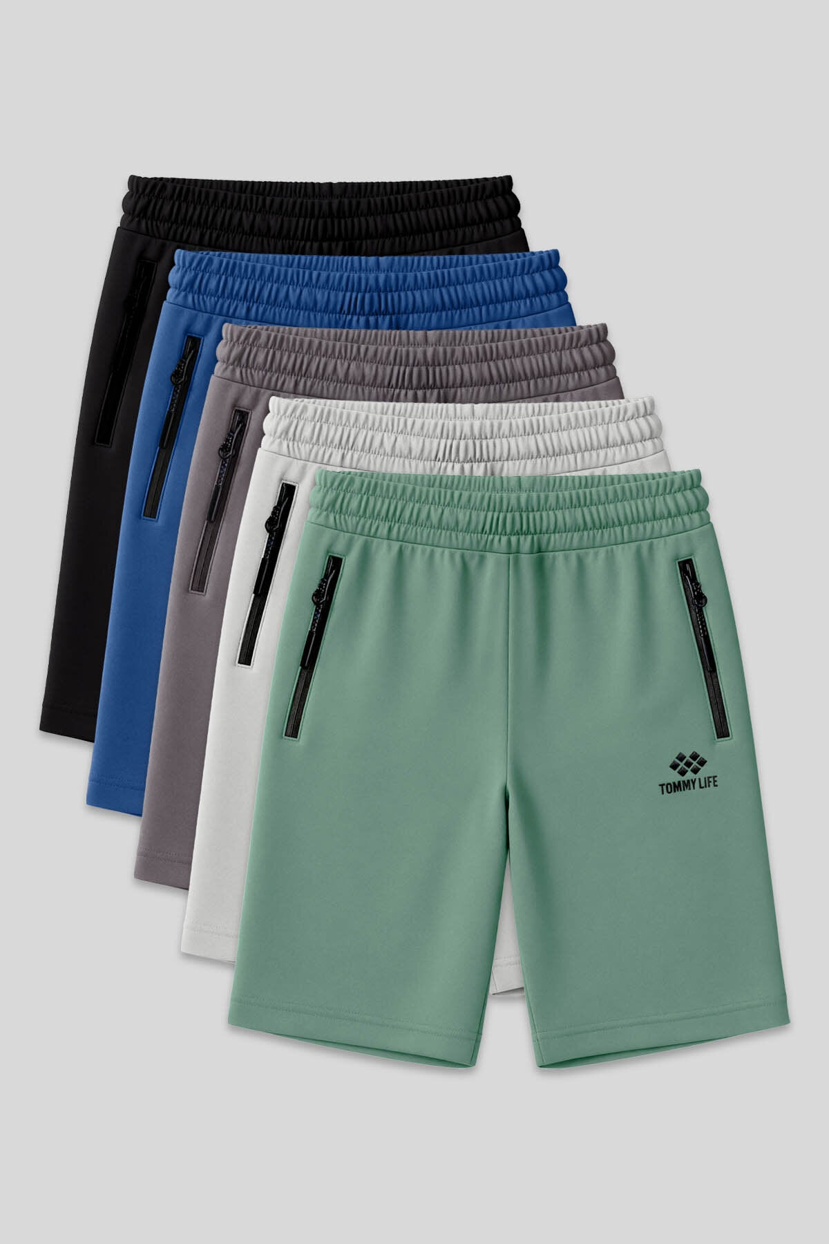 Standart Fit  Basic 5'li Paket Erkek Şort - 81136