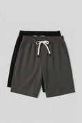 Standard Fit 2-Pack Black-Olive Men's Shorts - 81314
