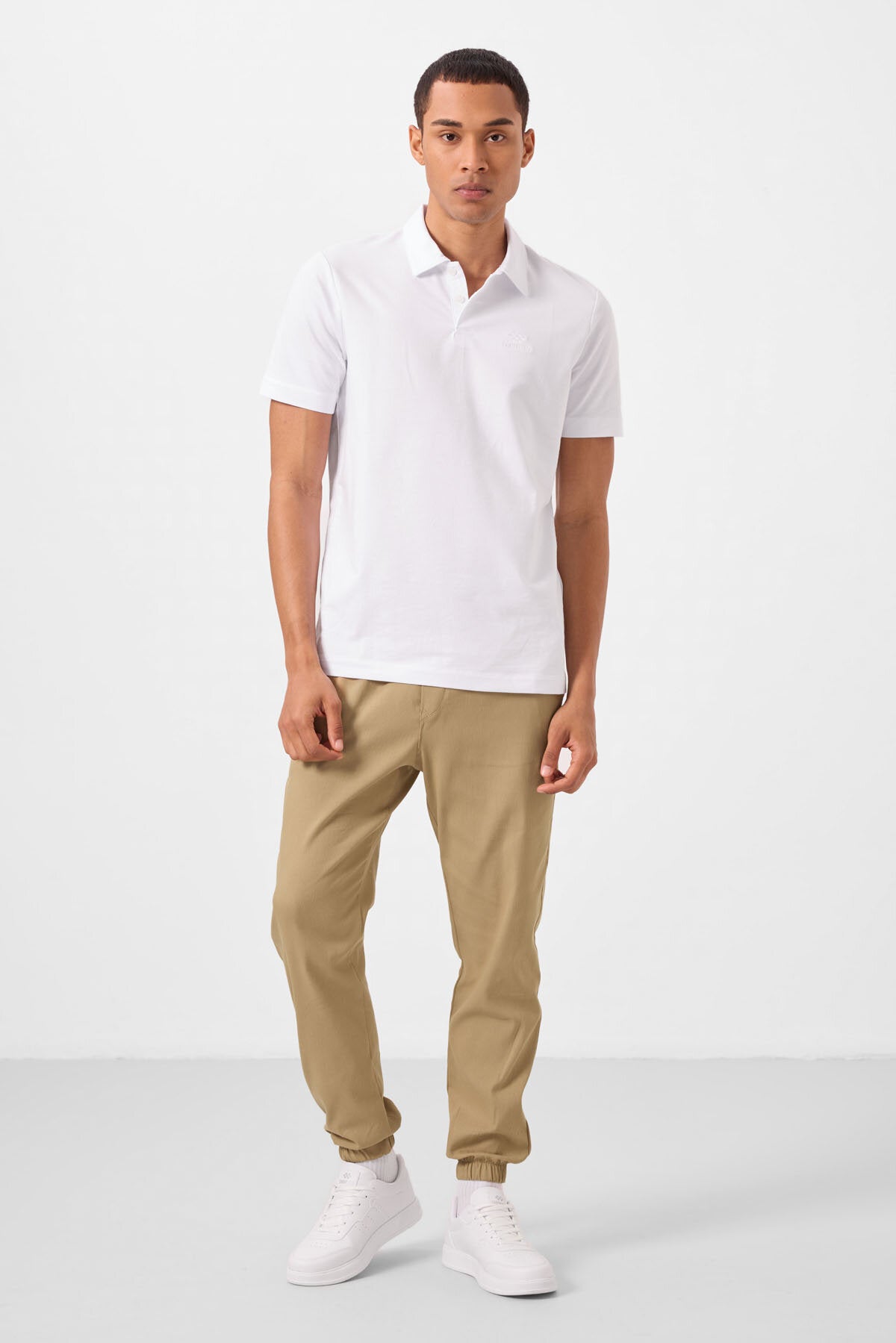 Standart Fit Basic Polo Yaka 3'lü Paket Siyah-Beyaz-Lacivert Erkek T-Shirt  87748