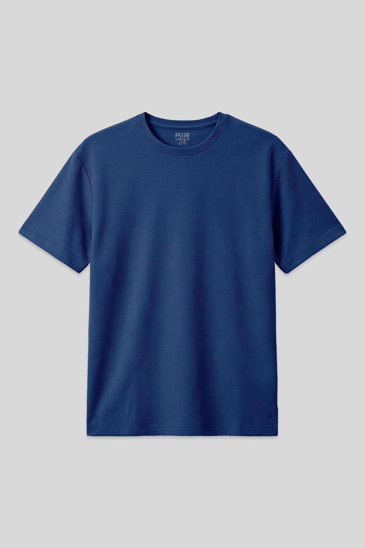 Oversize Fit Basic 3'lü Paket Siyah-Kırmızı-Parlament Erkek T-Shirt - 88379