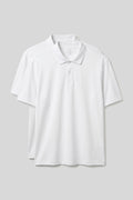 Polo Collar Plus Size 2-Pack White Men's T-Shirt - 88511