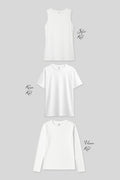Basic O Neck 3-Pack White Women's T-Shirt