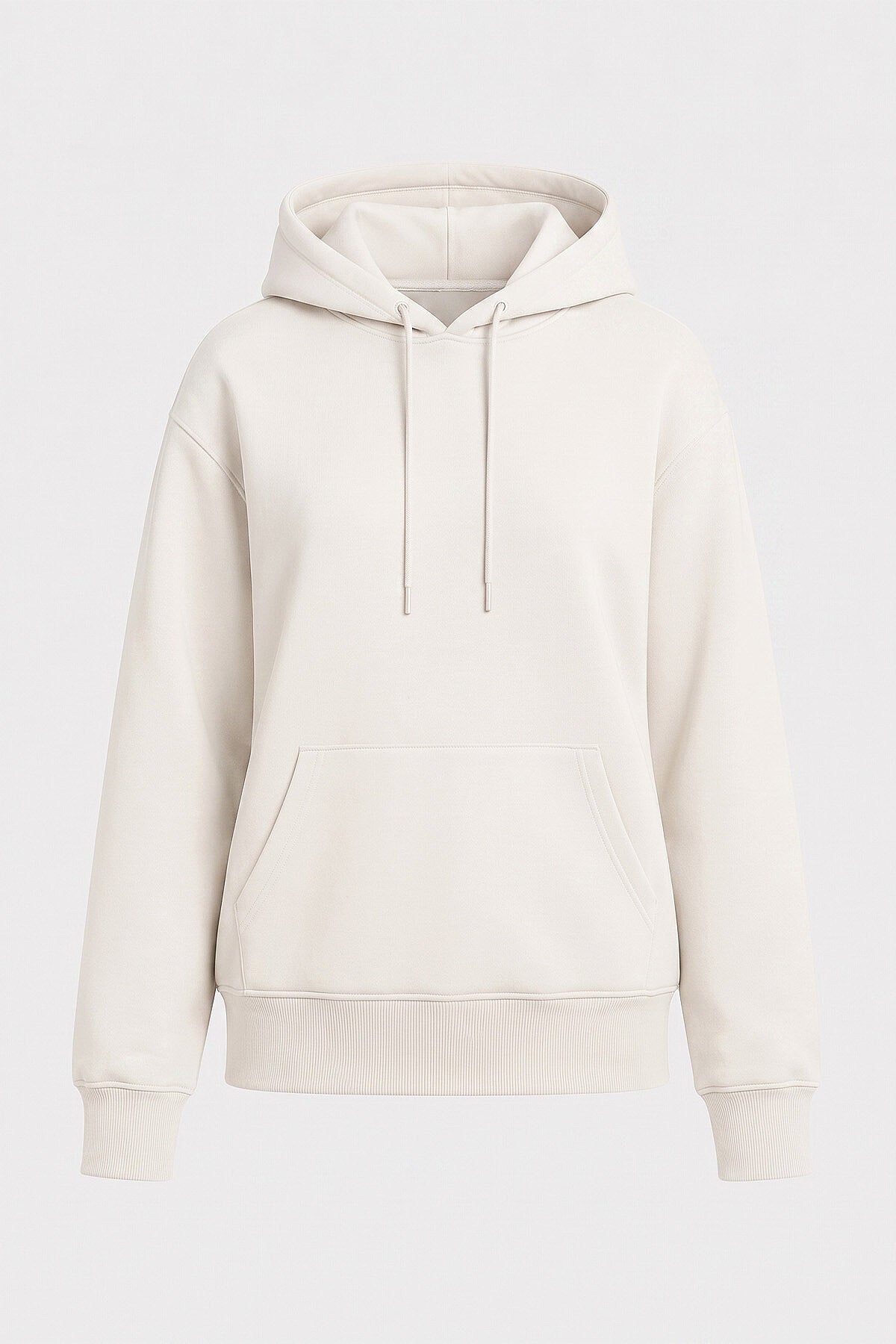 Standart Kapüşonlu 2'li Paket Ekru-Eflatun Kadın Sweatshirt - 97321