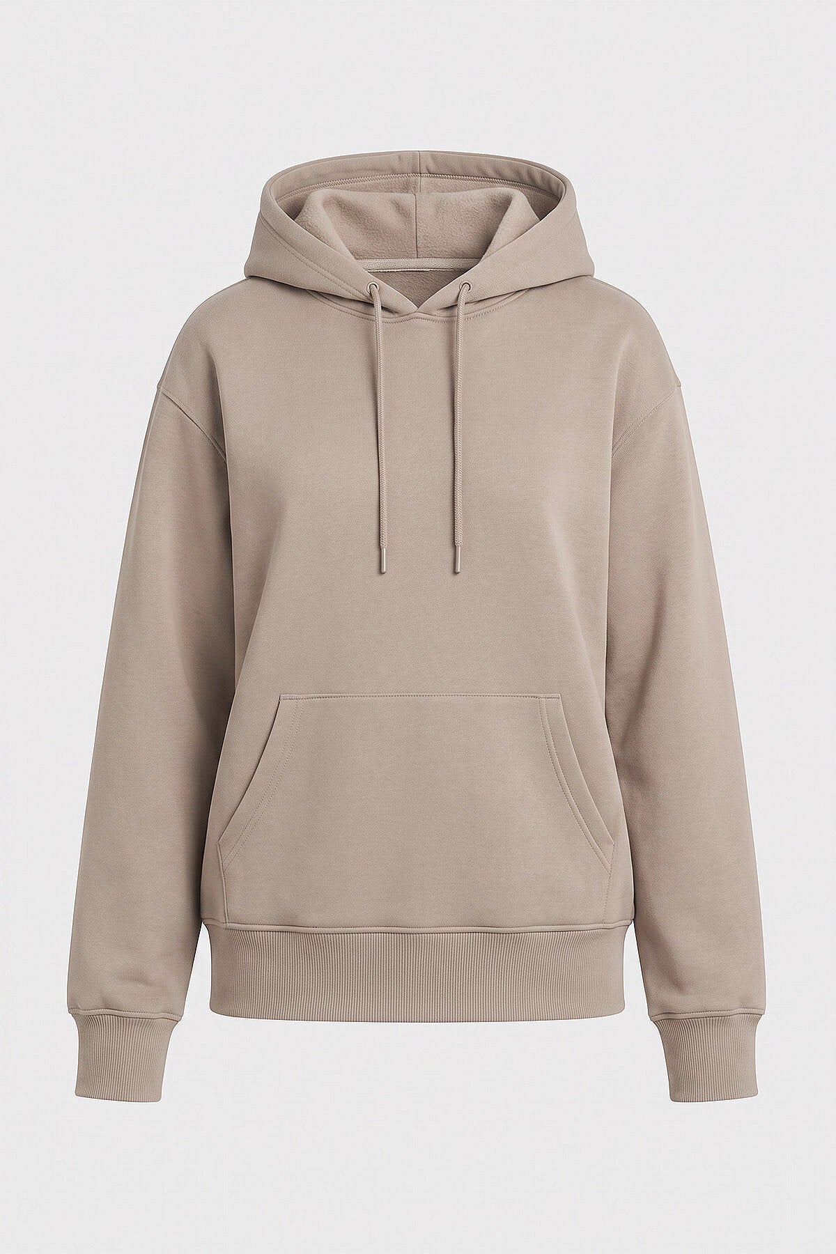 Standart Kapüşonlu 3'lü Paket Ekru-Yaban Gülü-Koyu Bej Kadın Sweatshirt - 97321
