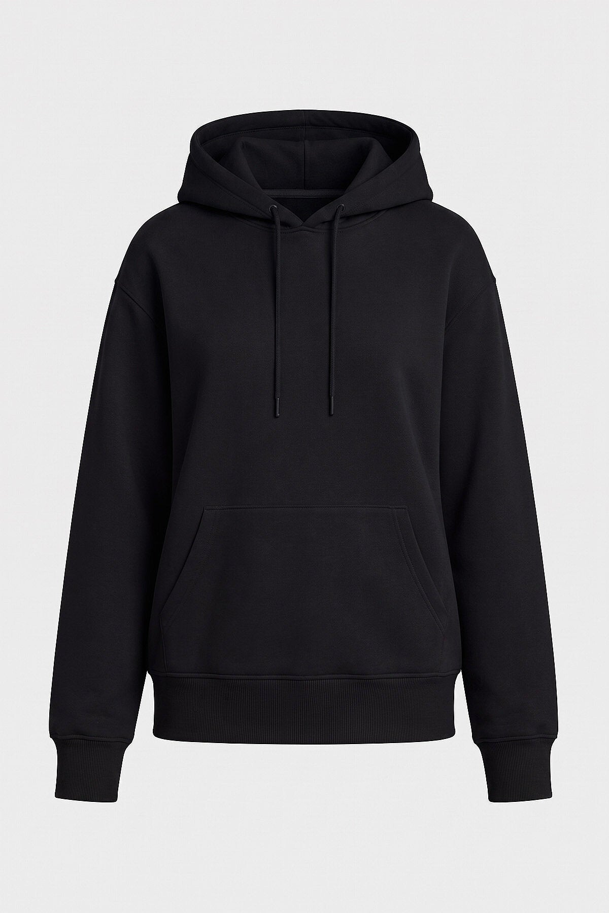 Standart Kapüşonlu 2'li Paket Siyah-Ekru Kadın Sweatshirt - 97321