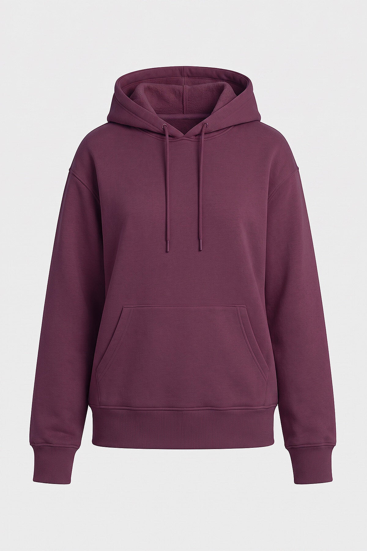 Standart Kapüşonlu 3'lü Paket Siyah-Ekru-Soft Vişne Kadın Sweatshirt - 97321