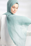 Chiffon Shawl - Walnut Green