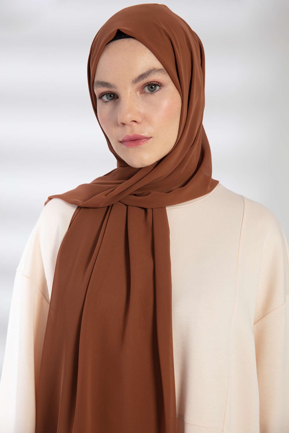 Şifon Şal - Fındık