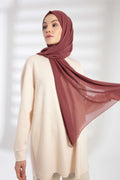 Chiffon Shawl - Dried Rose