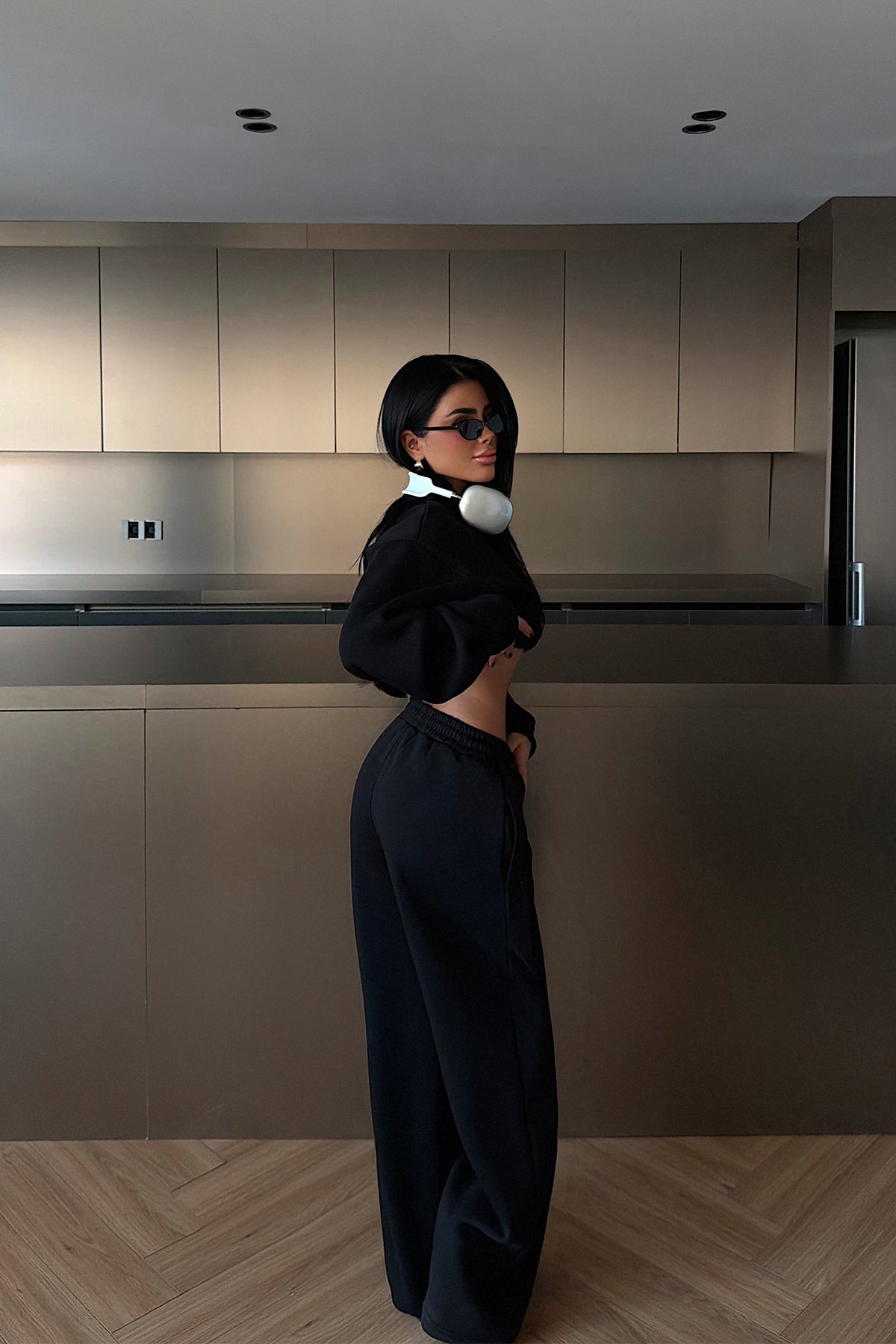 Siyah Knox Eşofman Takımı ATE-3822