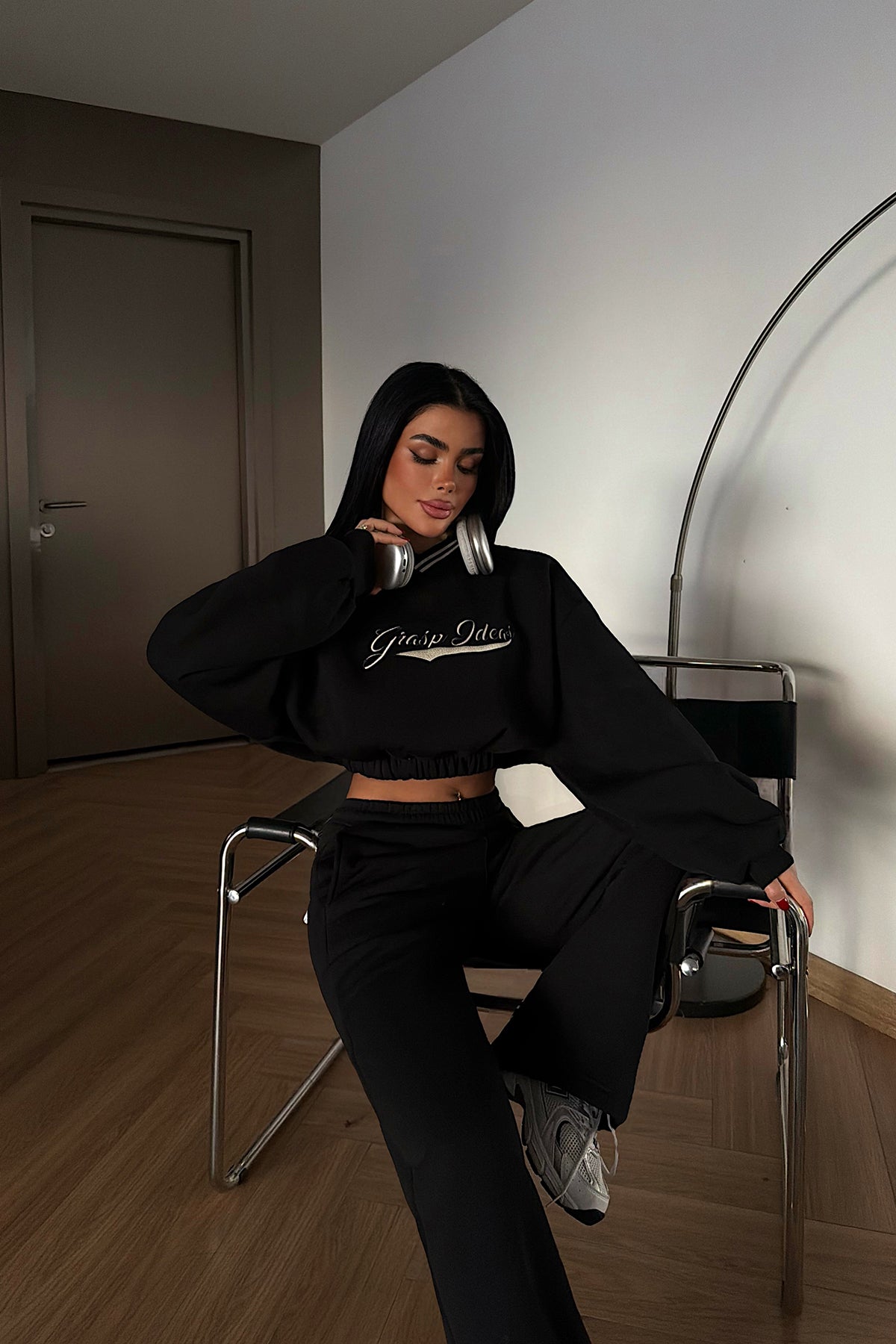 Siyah Giaspy Eşofman Takımı  ATE-4291