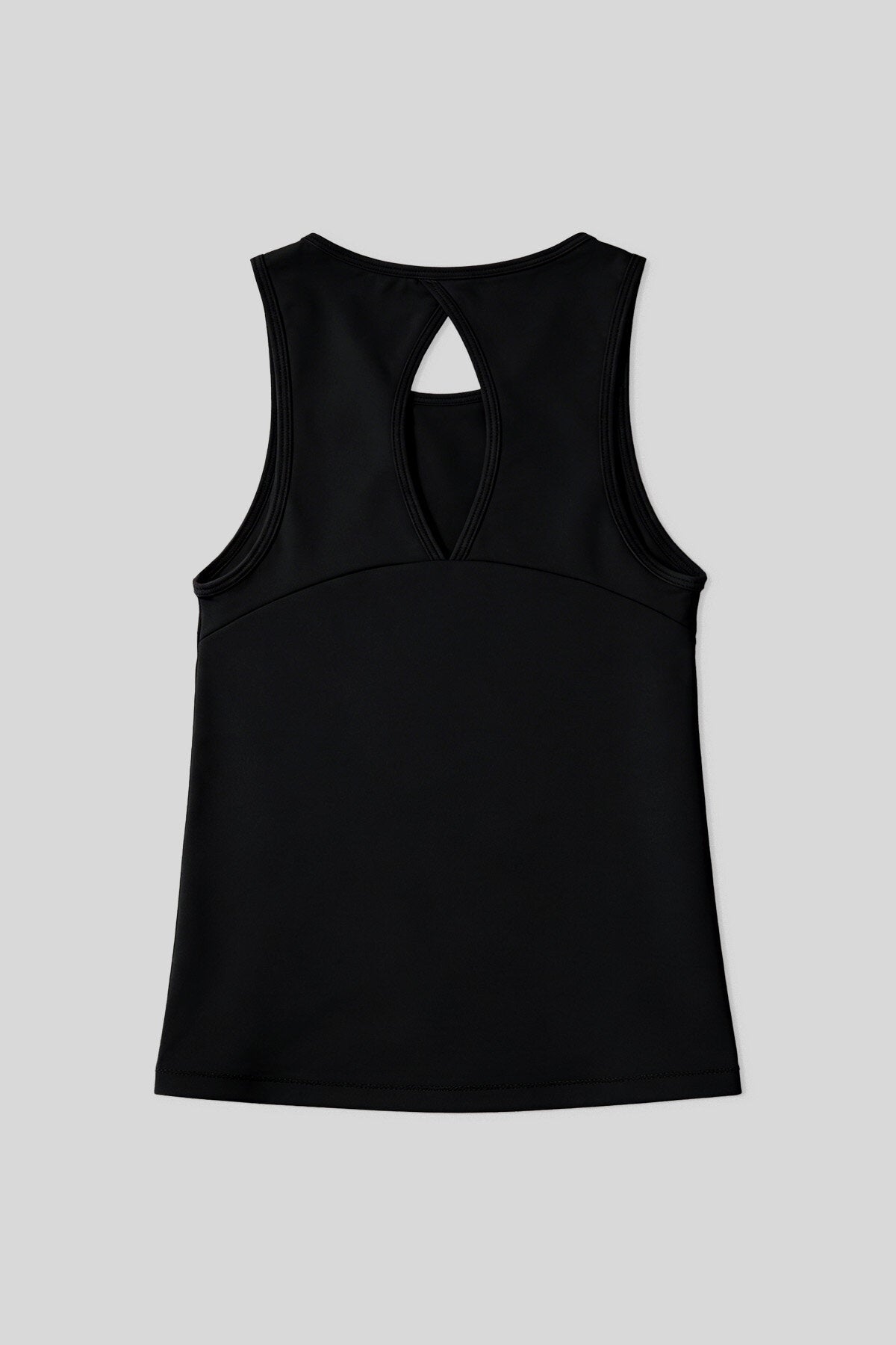 Siyah Standart Fit Çapraz Sırt Detaylı Kadın Spor Atlet - 97296
