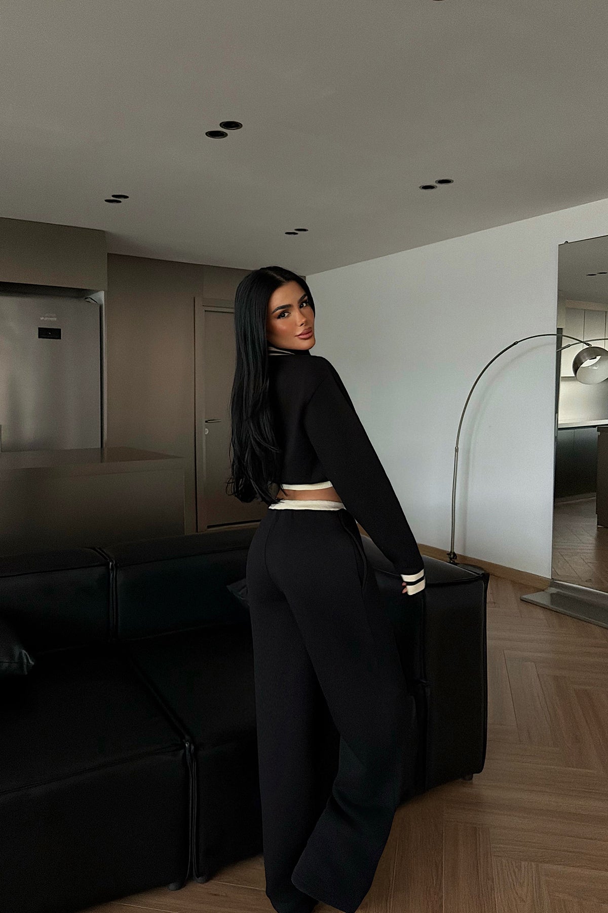 Siyah Sonora Eşofman Takımı ATE-4358