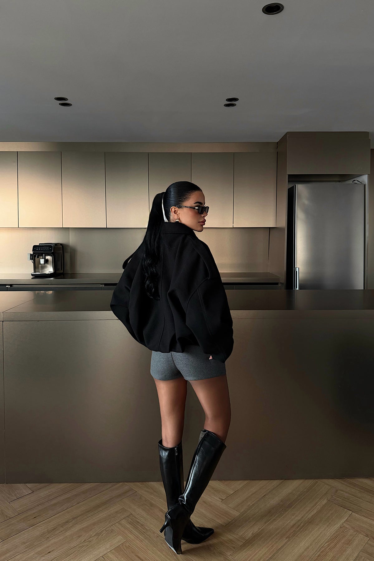 Siyah Bomber Ceket ATE-4739