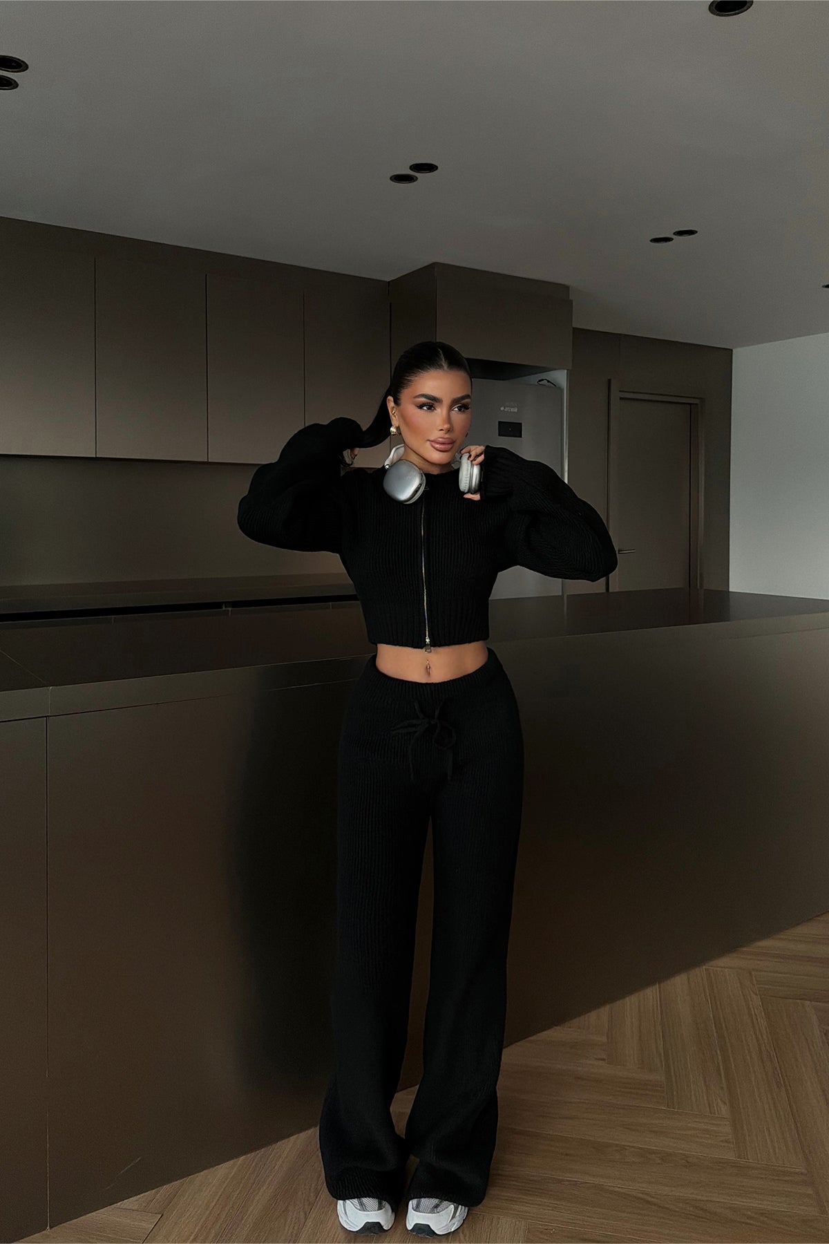 Siyah Zaria Triko Takım ATE-3980