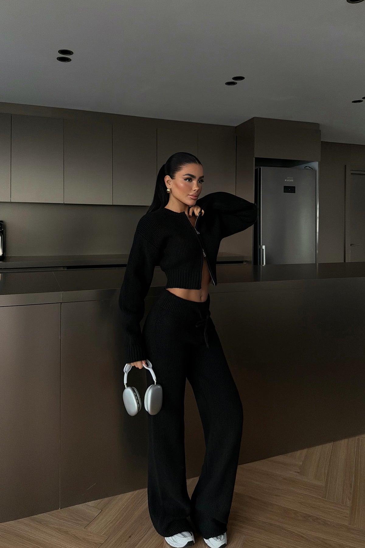 Siyah Zaria Triko Takım ATE-3980