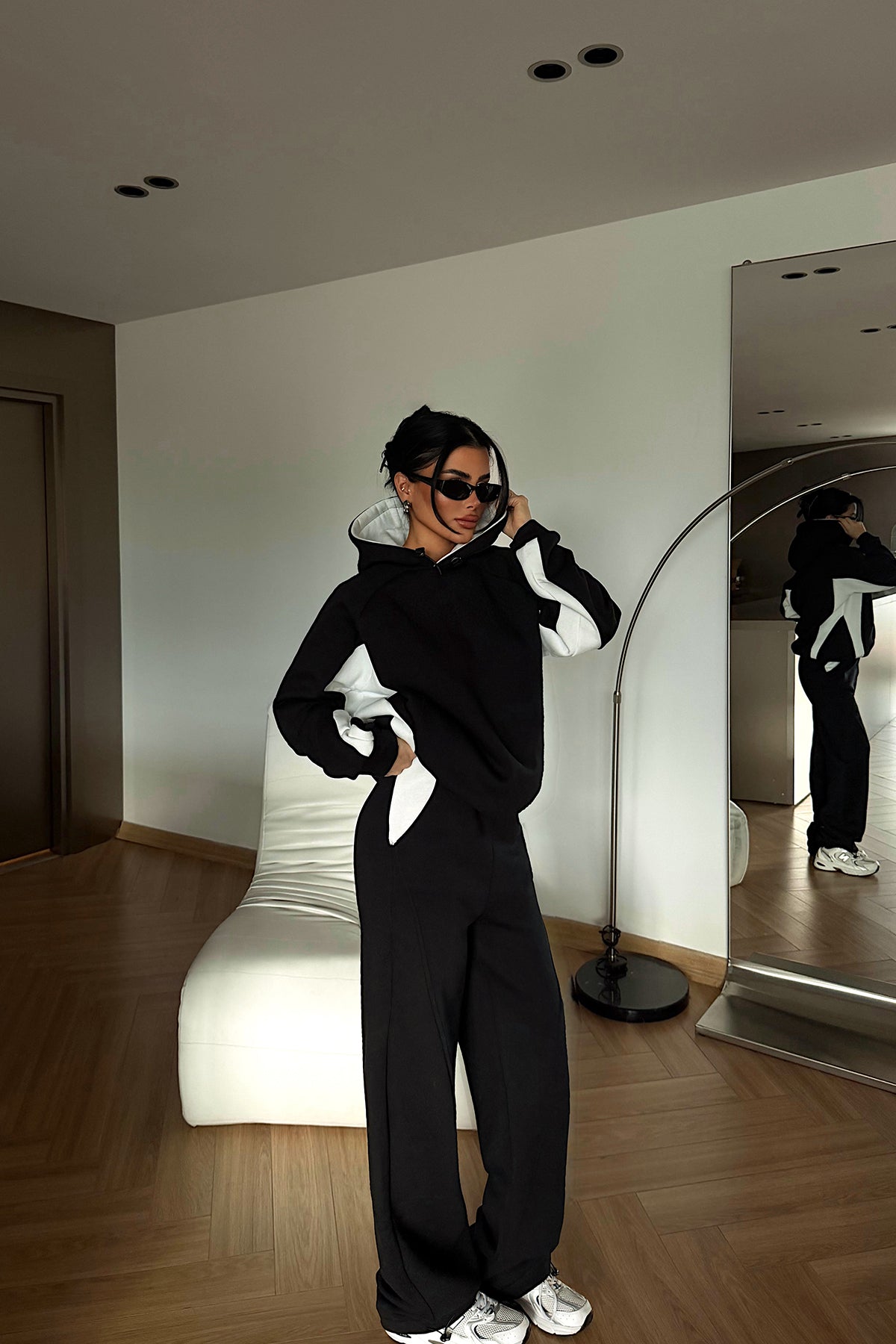 Siyah Holly eşofman takımı  ATE-4114