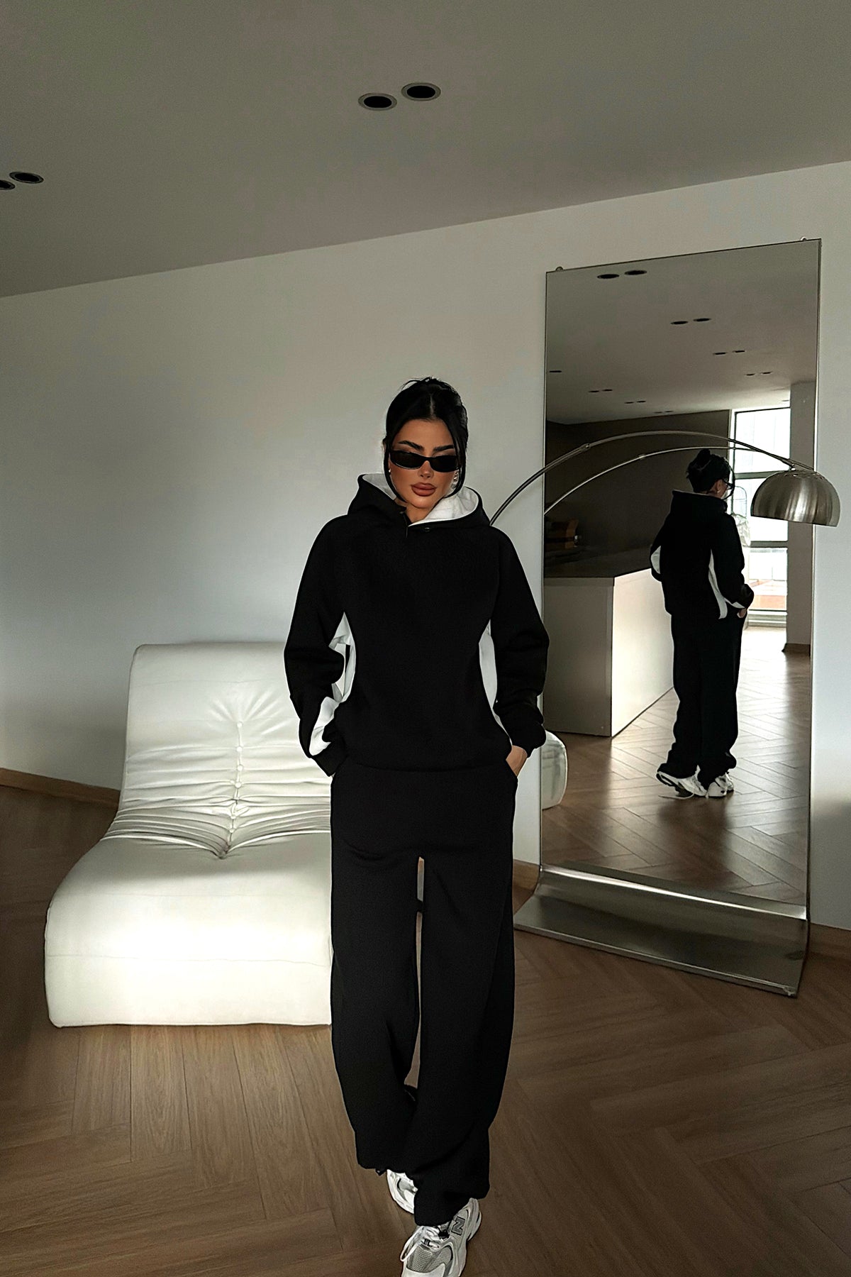 Siyah Holly eşofman takımı  ATE-4114