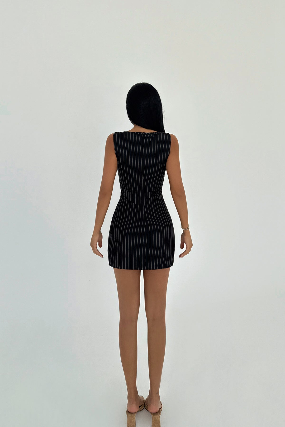 Siyah Jila Mini Elbise ATE-2463