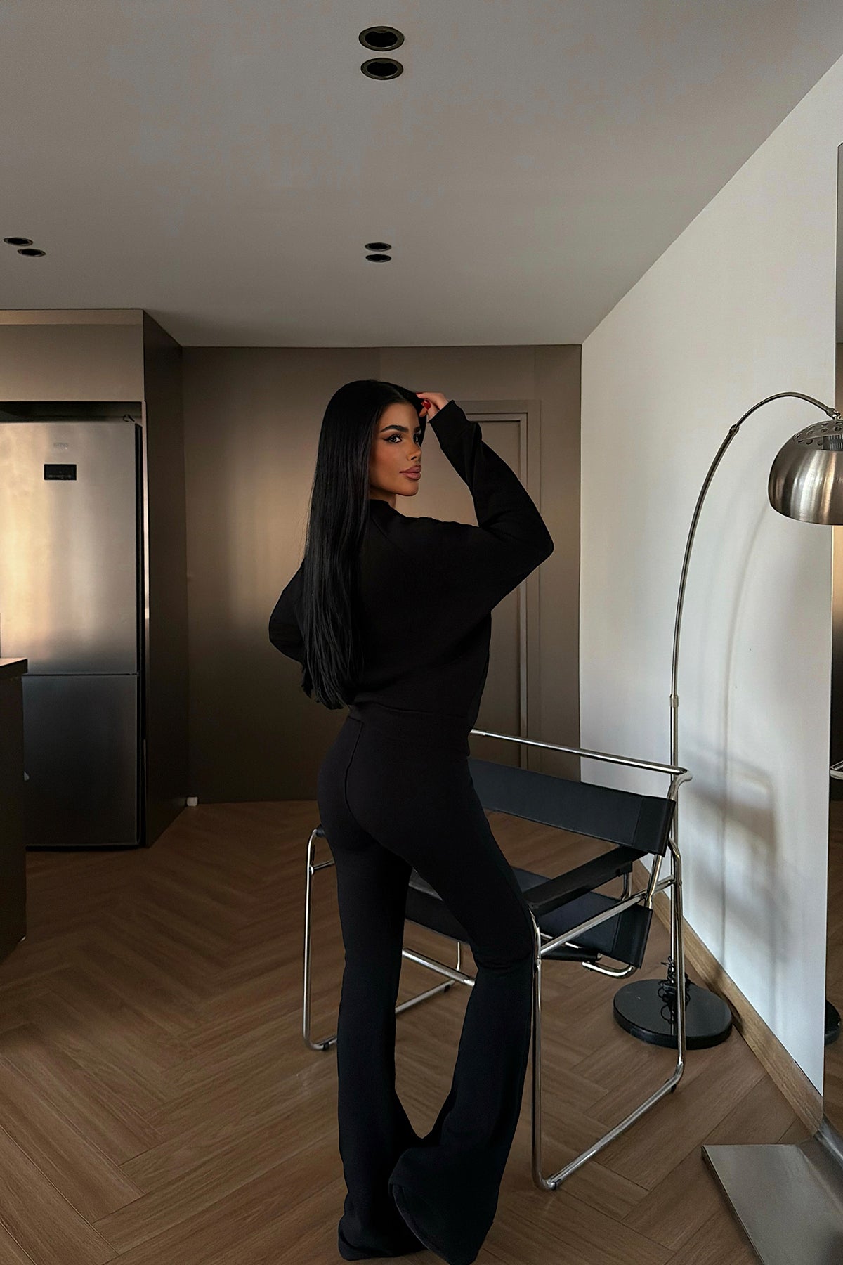 Siyah Perdita Eşofman Takımı ATE-4287