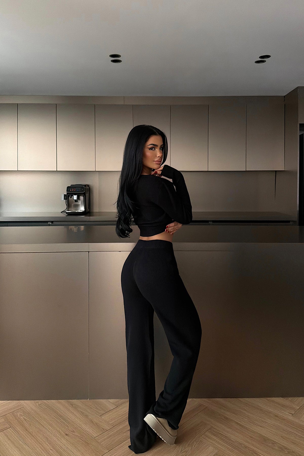 Siyah Octavia Triko Takım ATE-4436