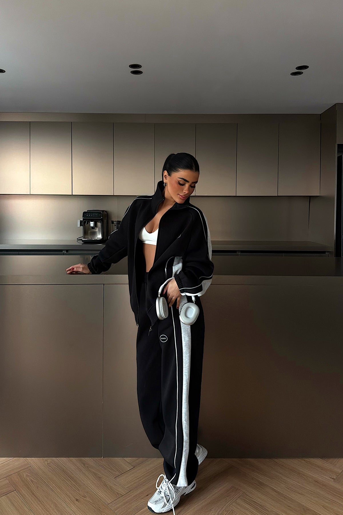 Siyah Gionna Eşofman Takımı ATE-4353