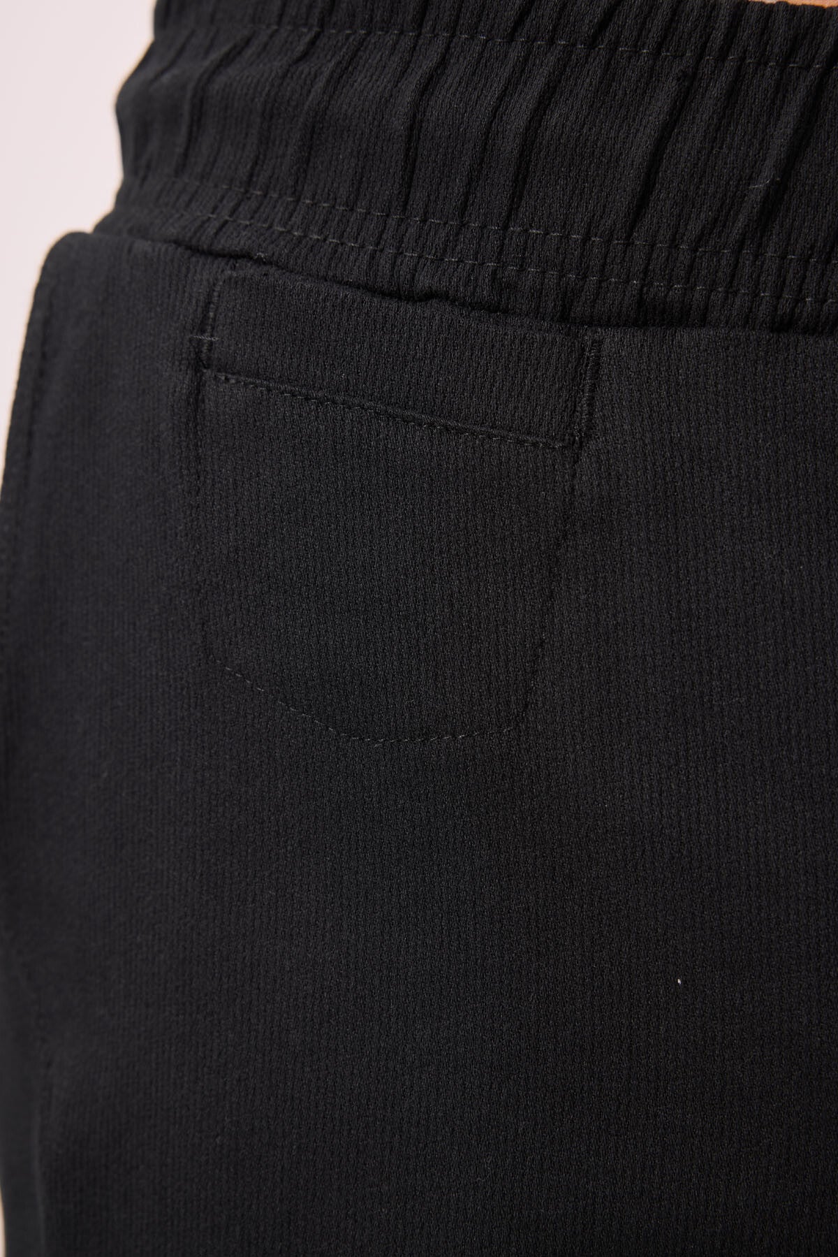 Siyah Standart Fit Dokuma Hafif Esnek Chino Erkek Pantolon - 82177