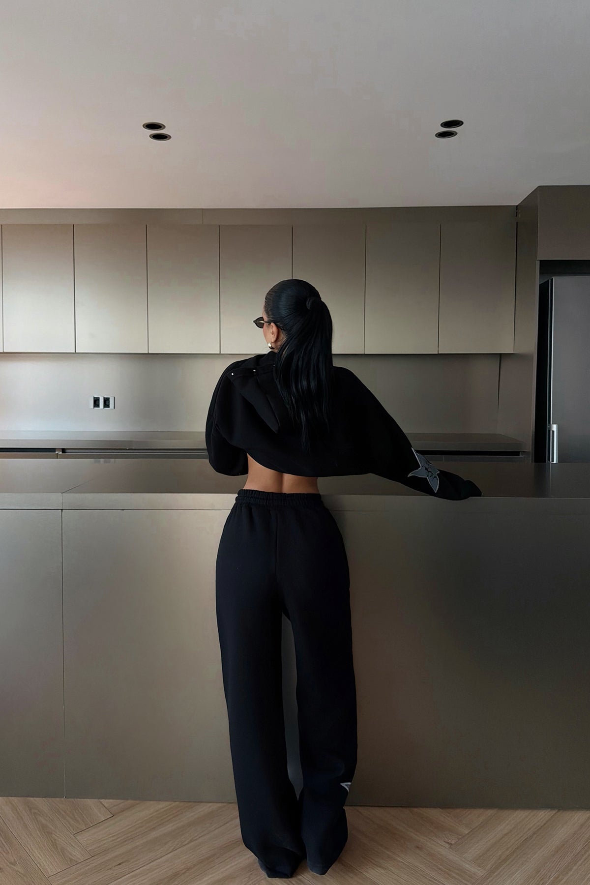 Siyah Stars Eşofman Takım ATE-3720