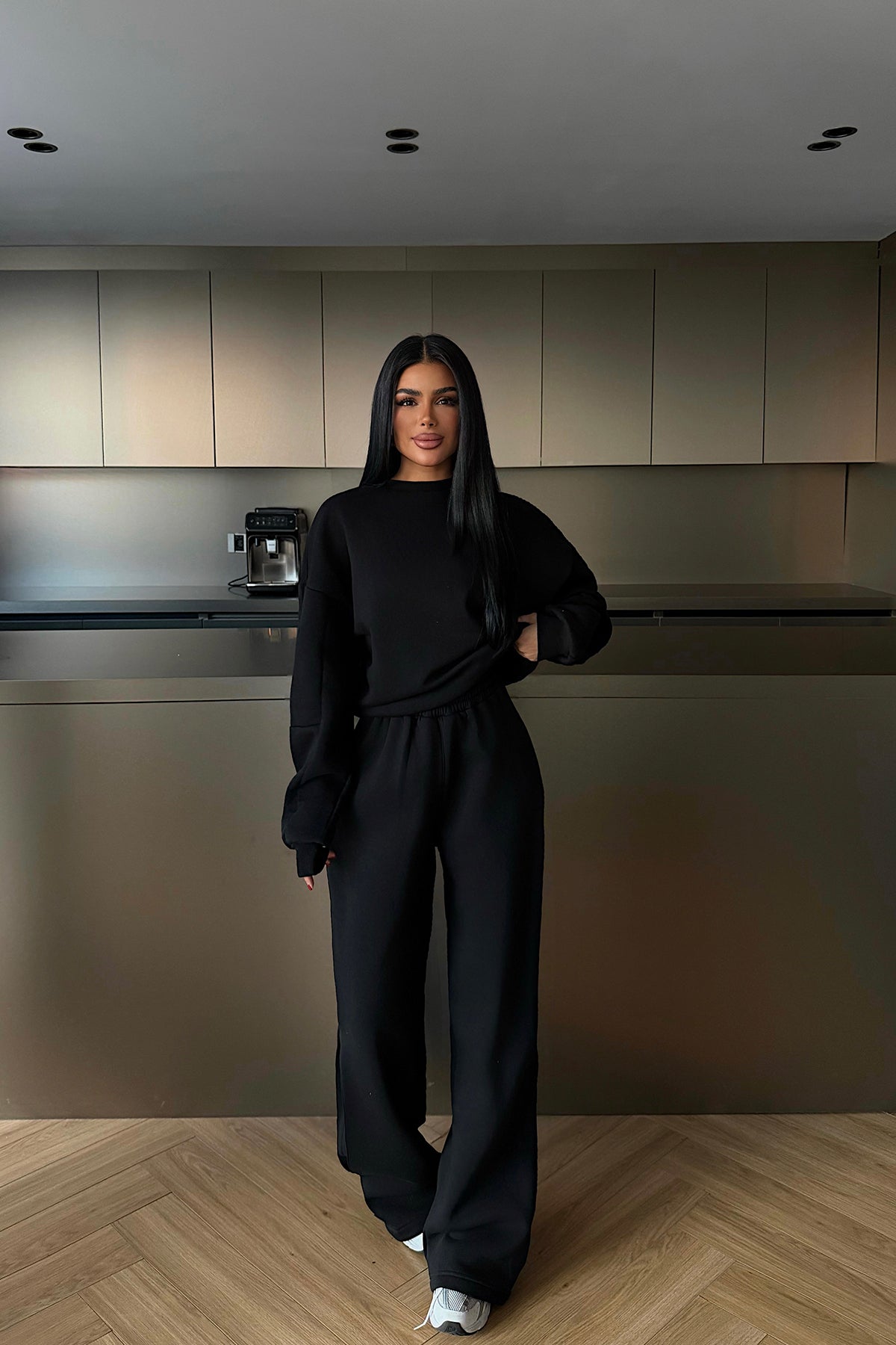 Siyah Valenty Eşofman Takımı ATE-4161