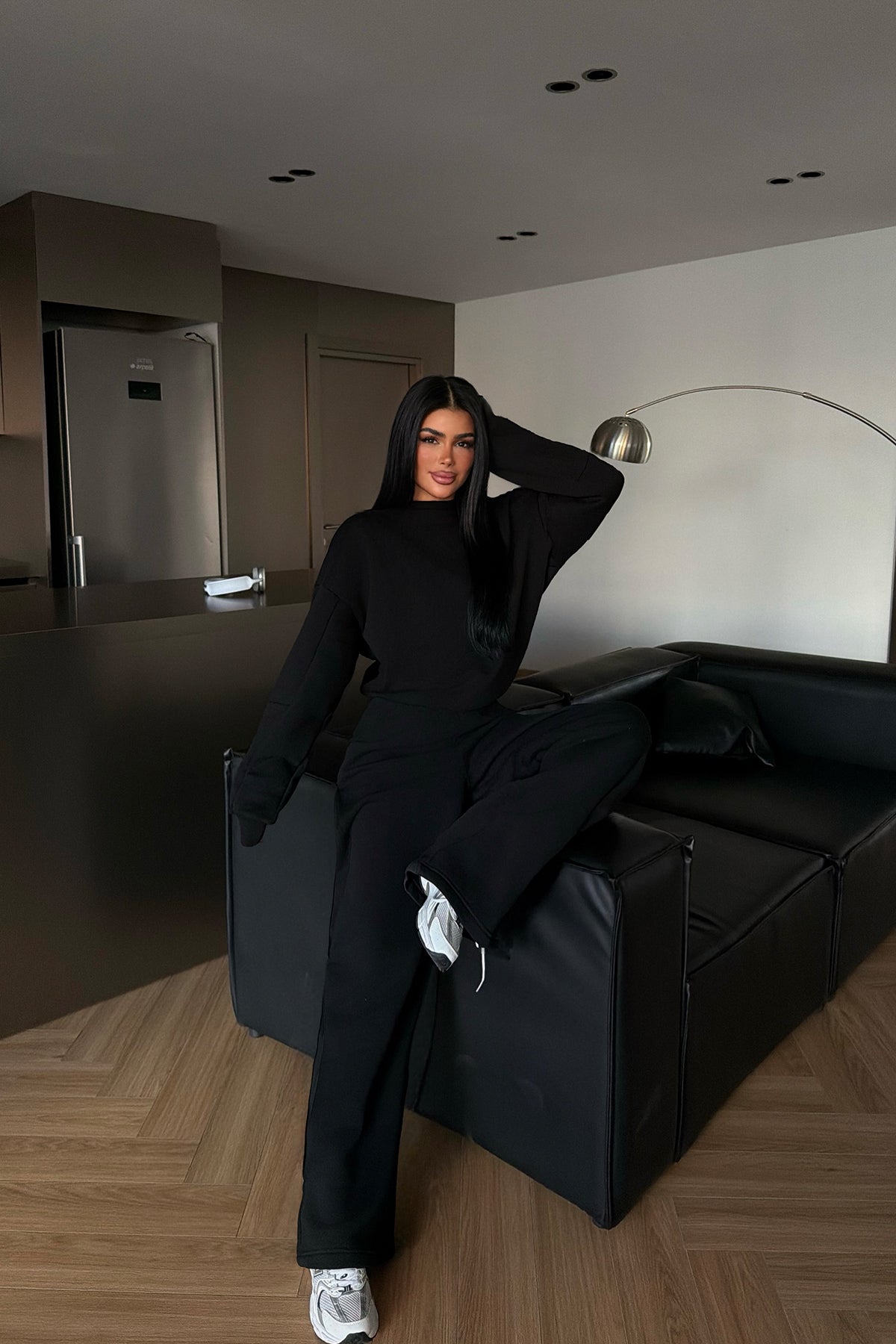 Siyah Valenty Eşofman Takımı ATE-4161