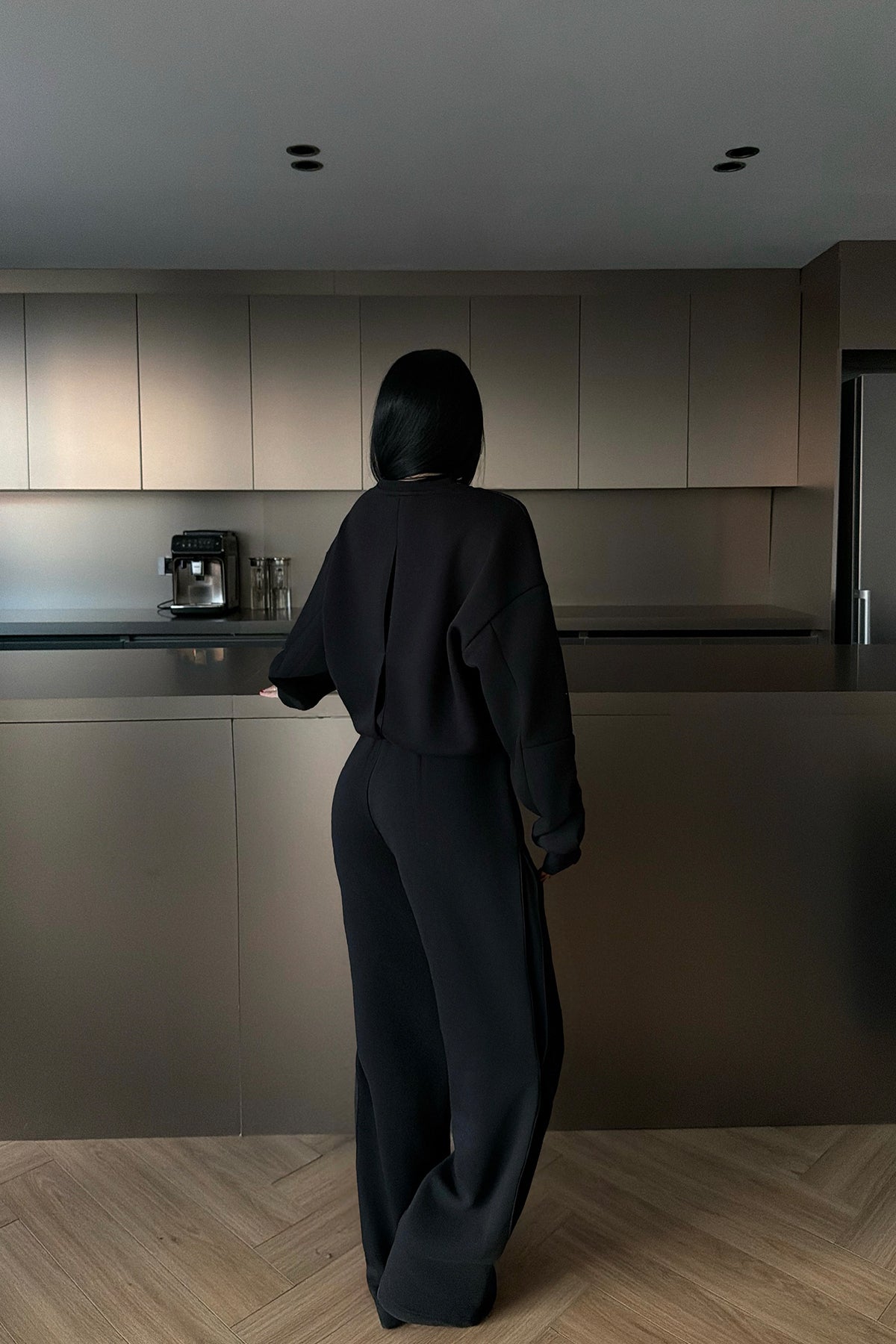 Siyah Valenty Eşofman Takımı ATE-4161