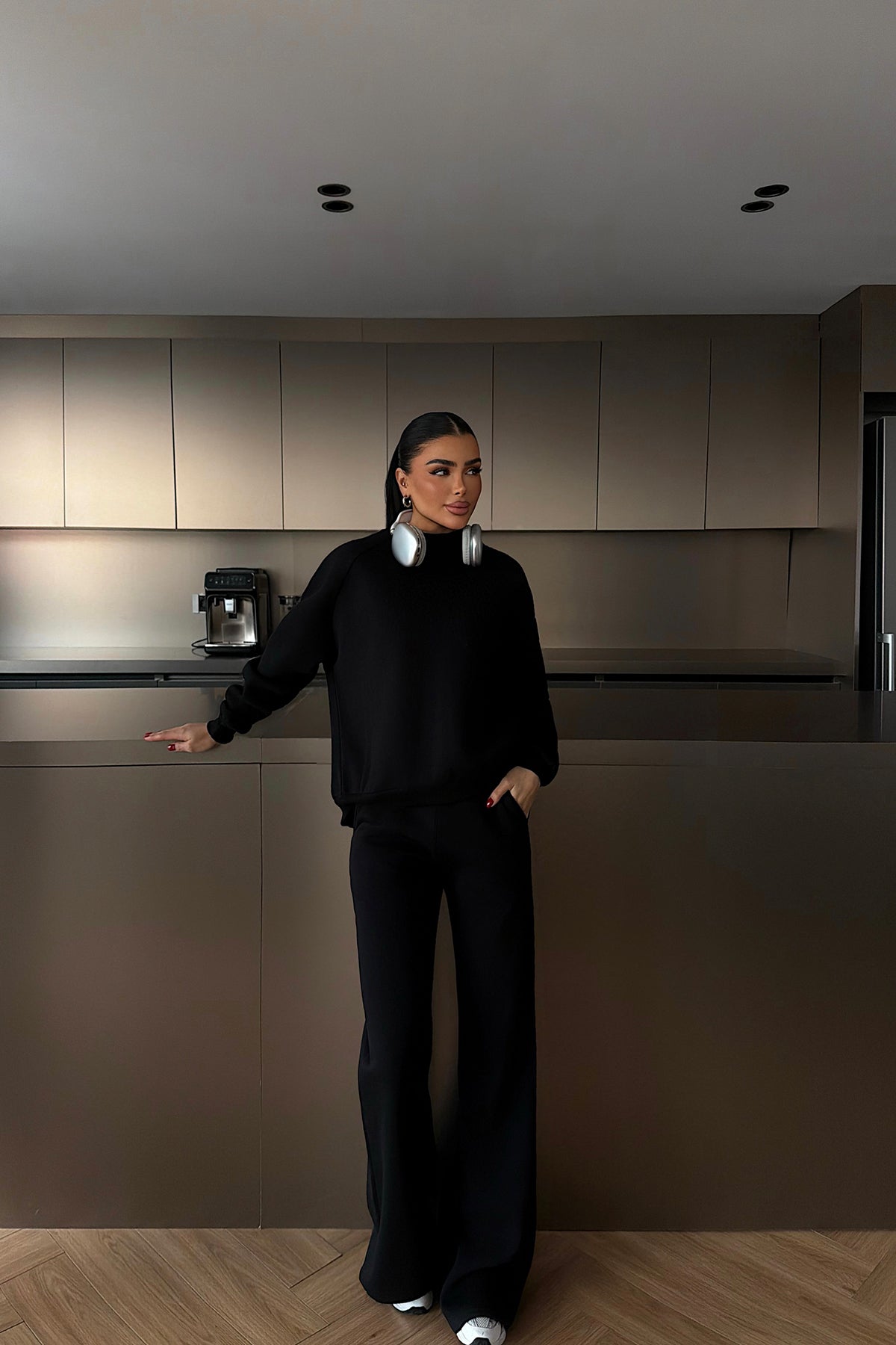 Siyah Revovy Eşofman Takımı ATE-4279