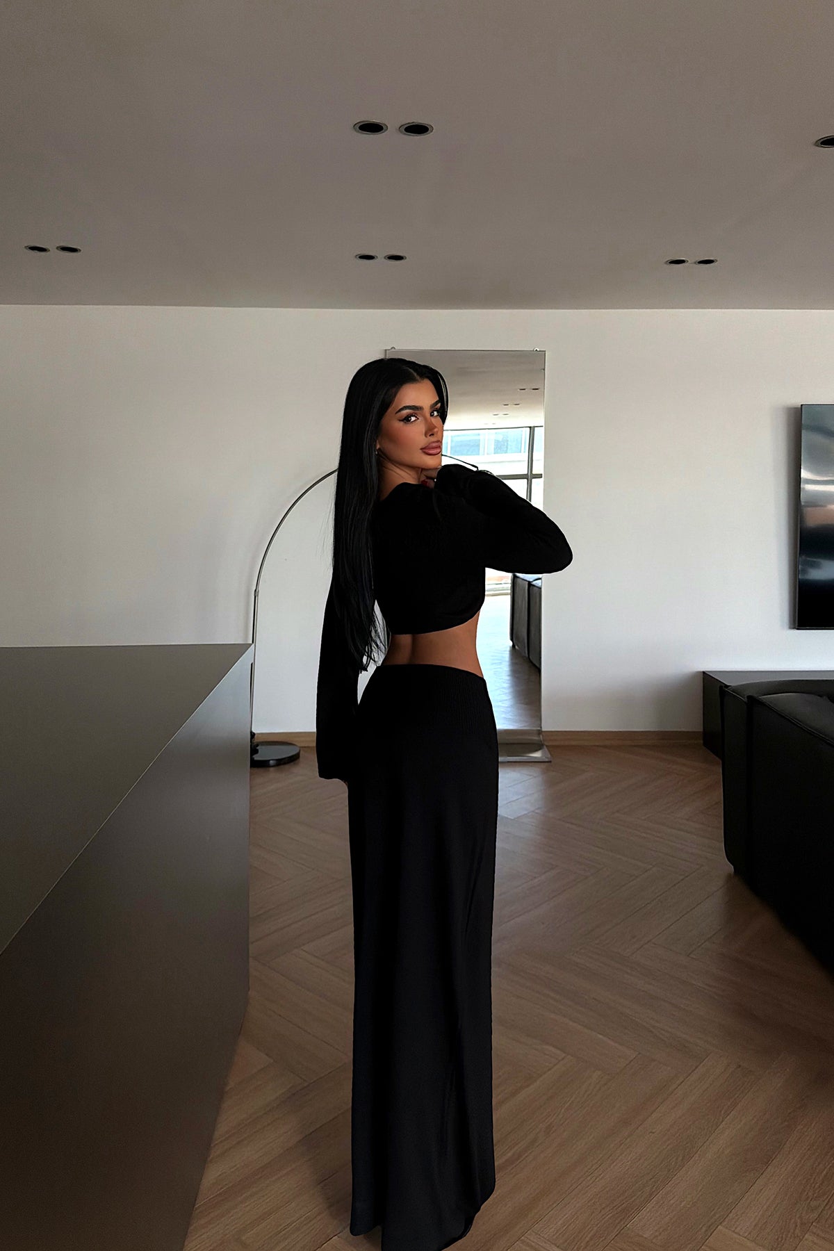 Siyah Cashless Triko Takım ATE-4063