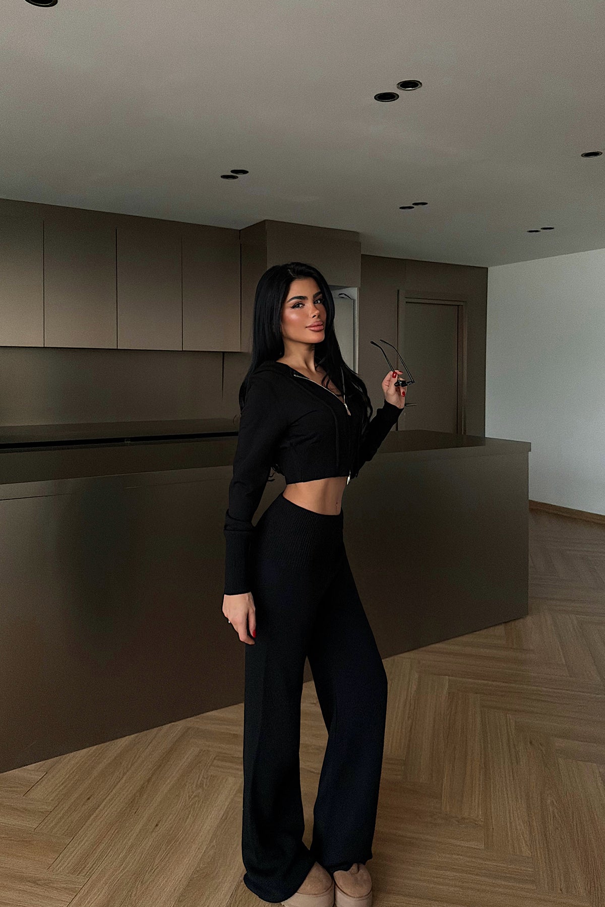 Siyah Vinicia Triko Takım ATE-4329