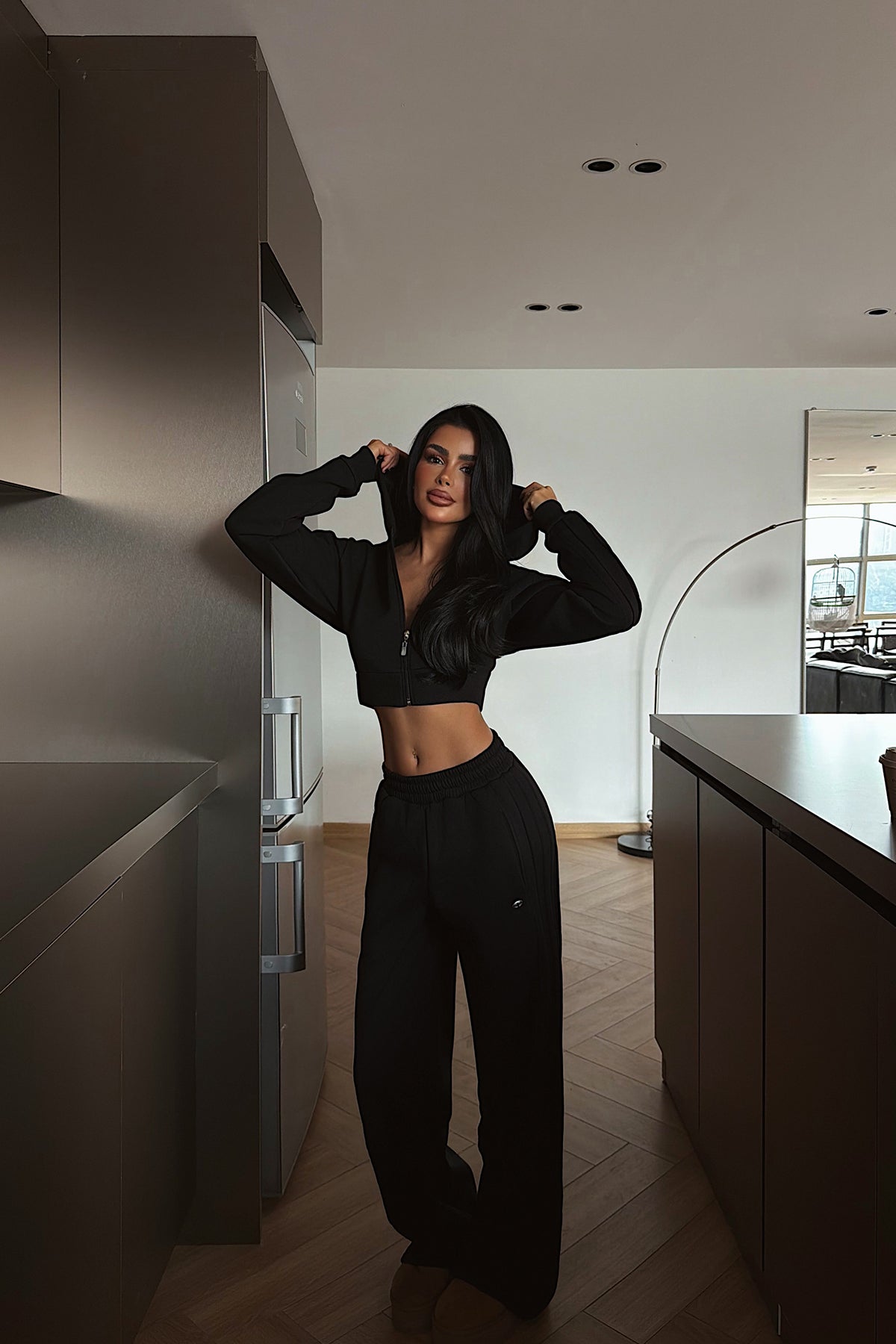 Siyah Joshua Eşofman Takımı ATE-4086