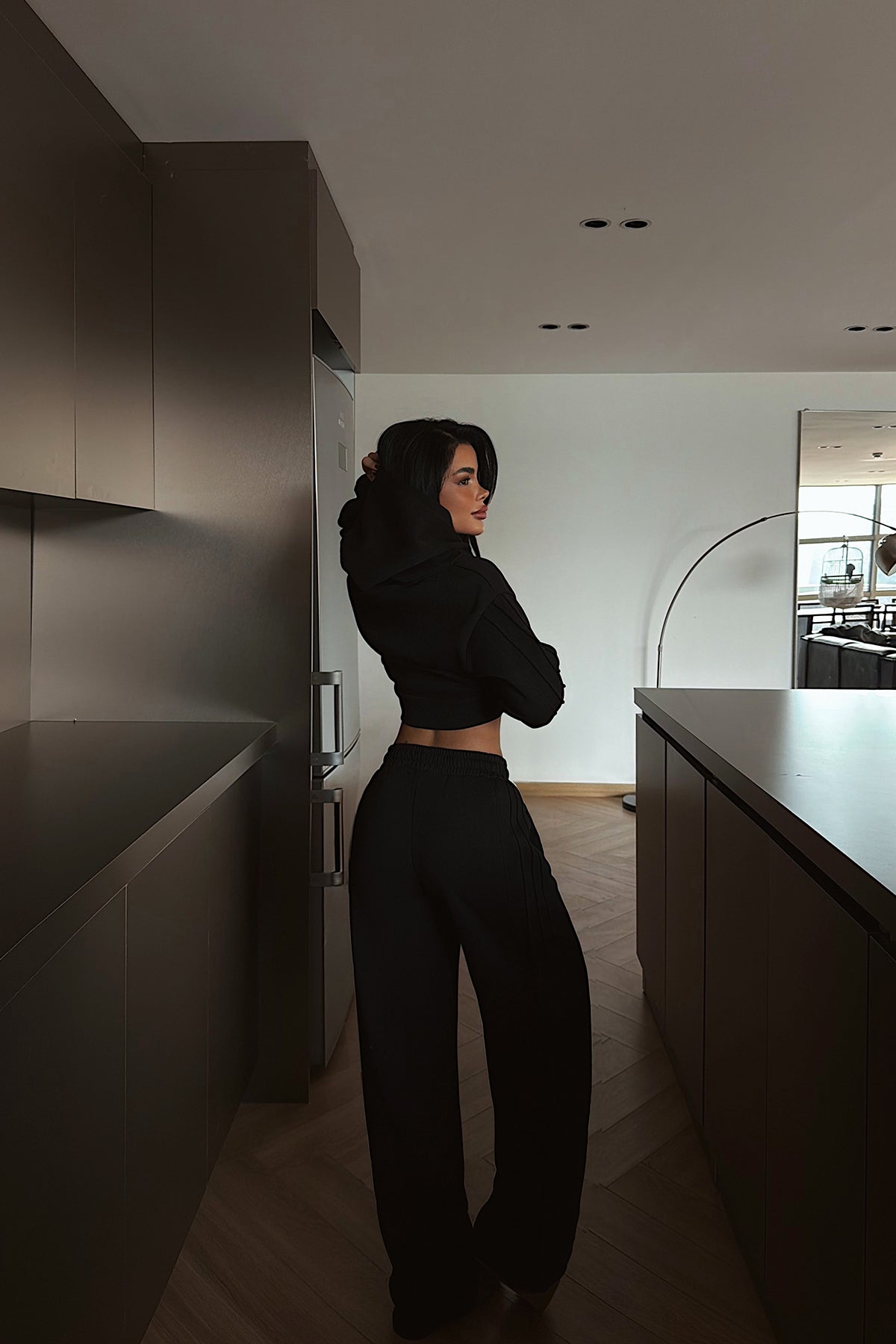 Siyah Joshua Eşofman Takımı ATE-4086