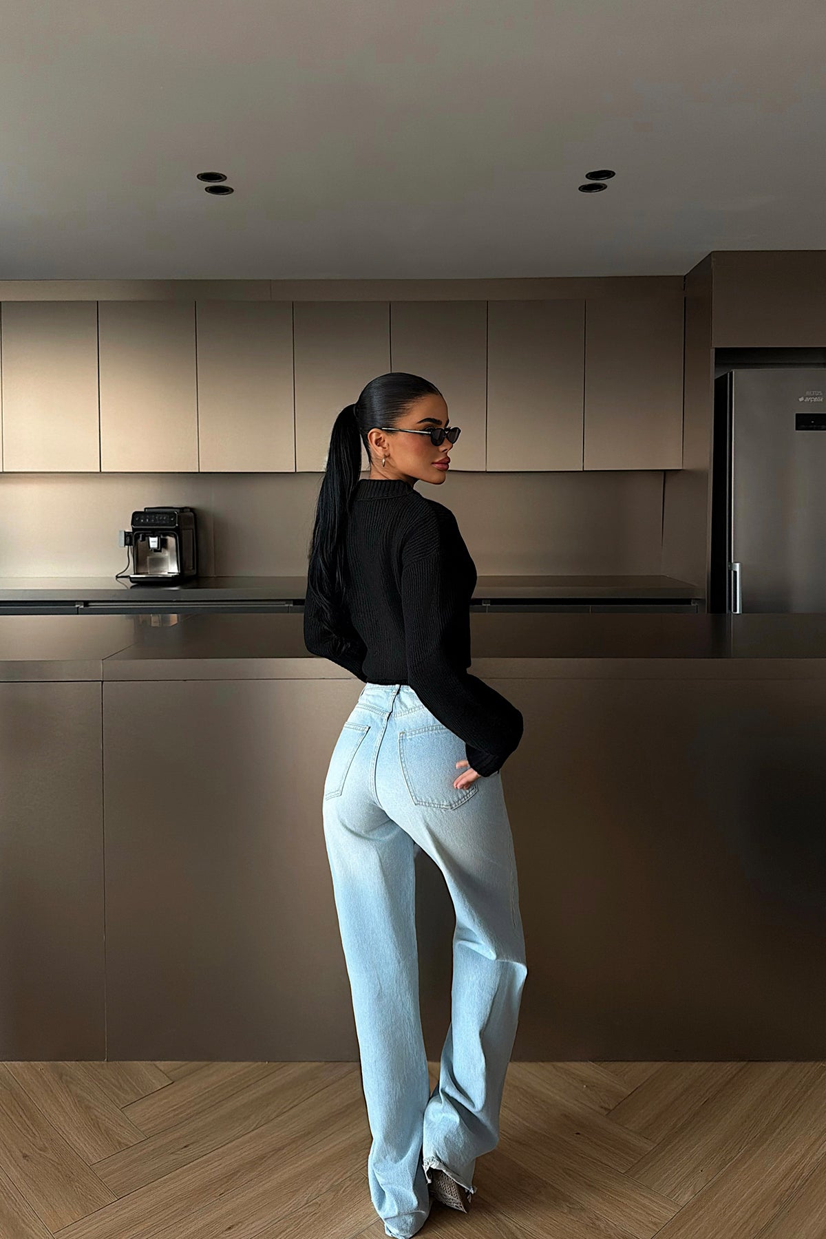 Siyah Lilja Triko Hırka ATE-4059