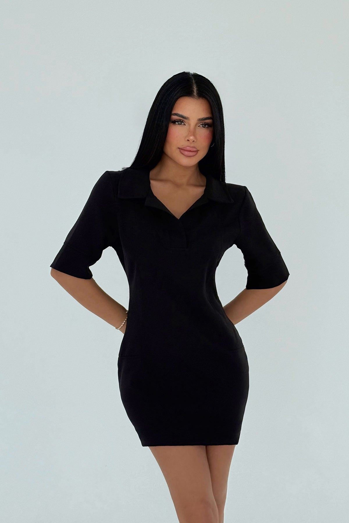 Siyah Chriselda Elbise ATE-2025