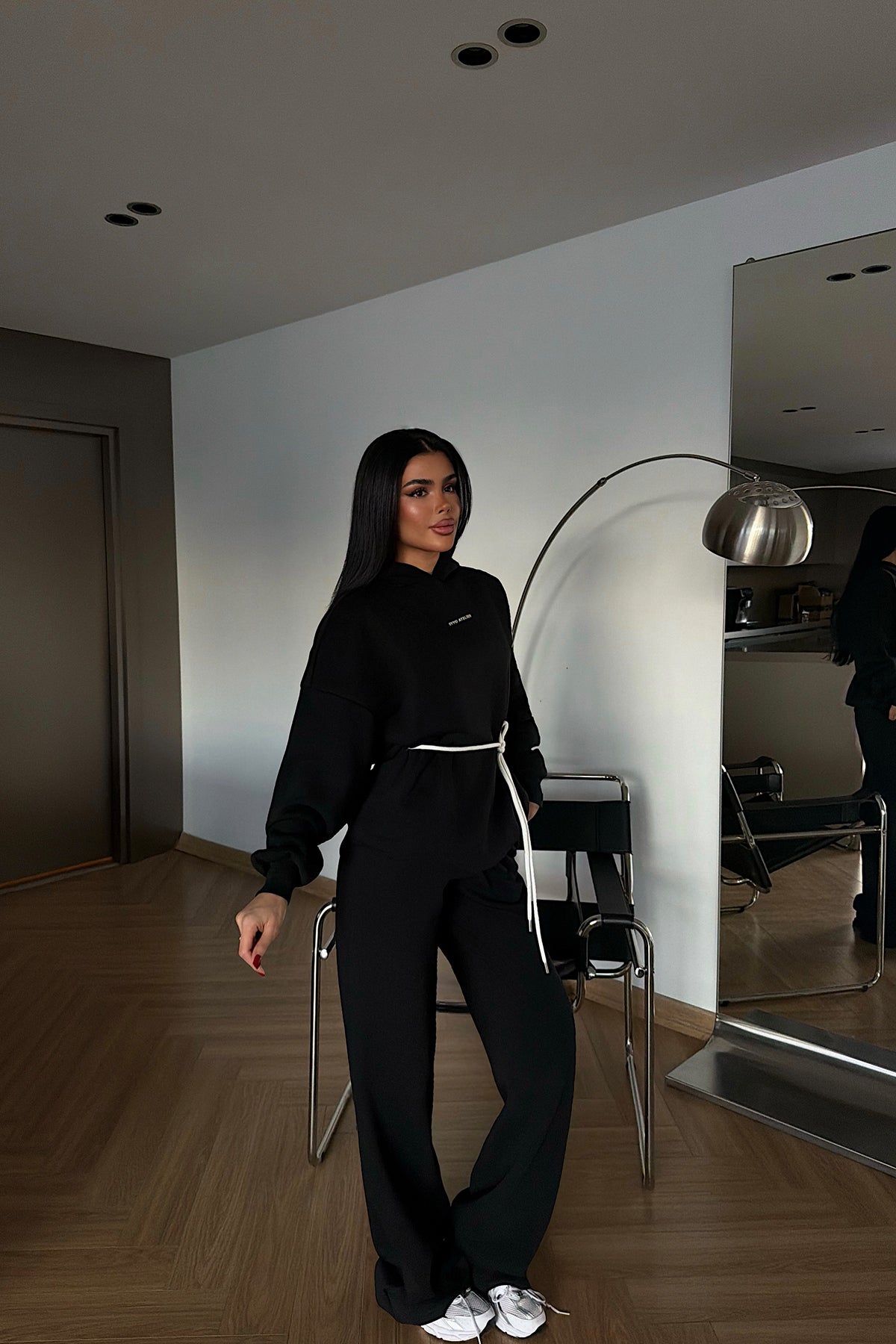 Siyah Cicely Eşofman Takımı ATE-4302