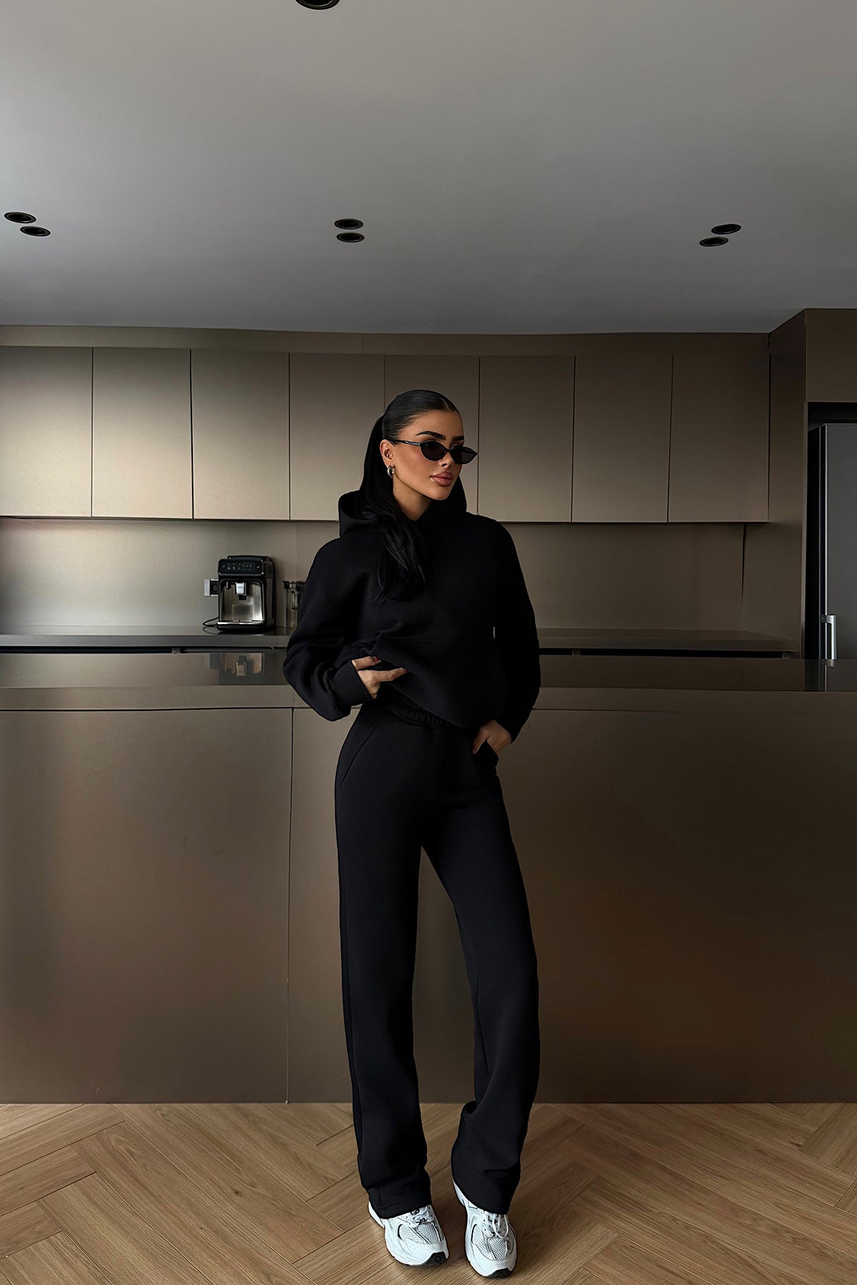 Siyah Vanilly Eşofman Takımı ATE-4392