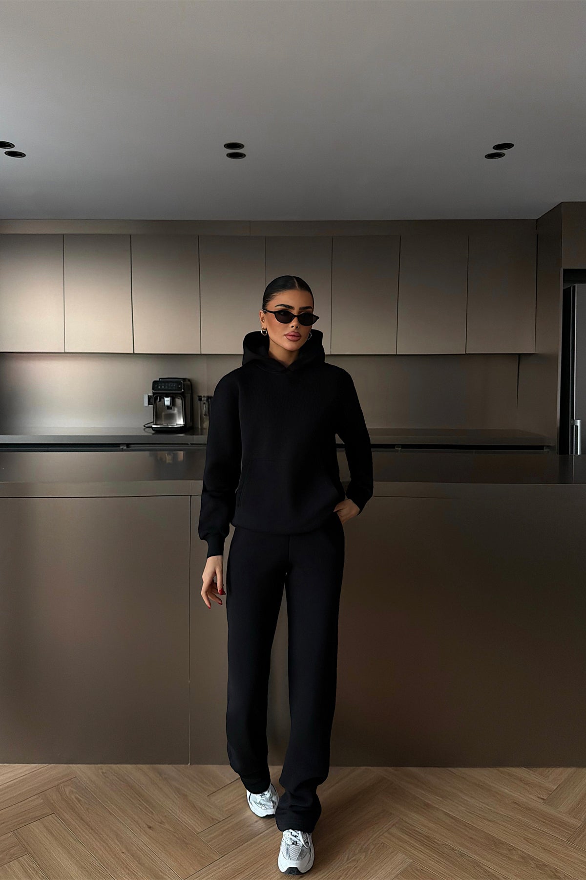 Siyah Vanilly Eşofman Takımı ATE-4392