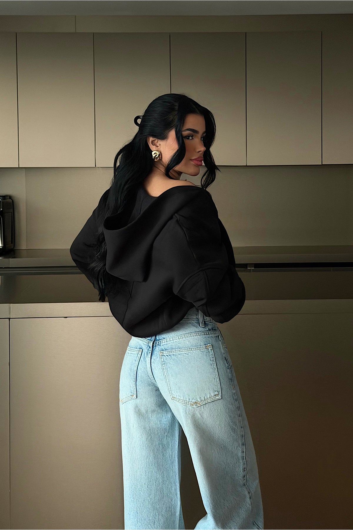 Siyah Madisyn Hırka ATE-2344