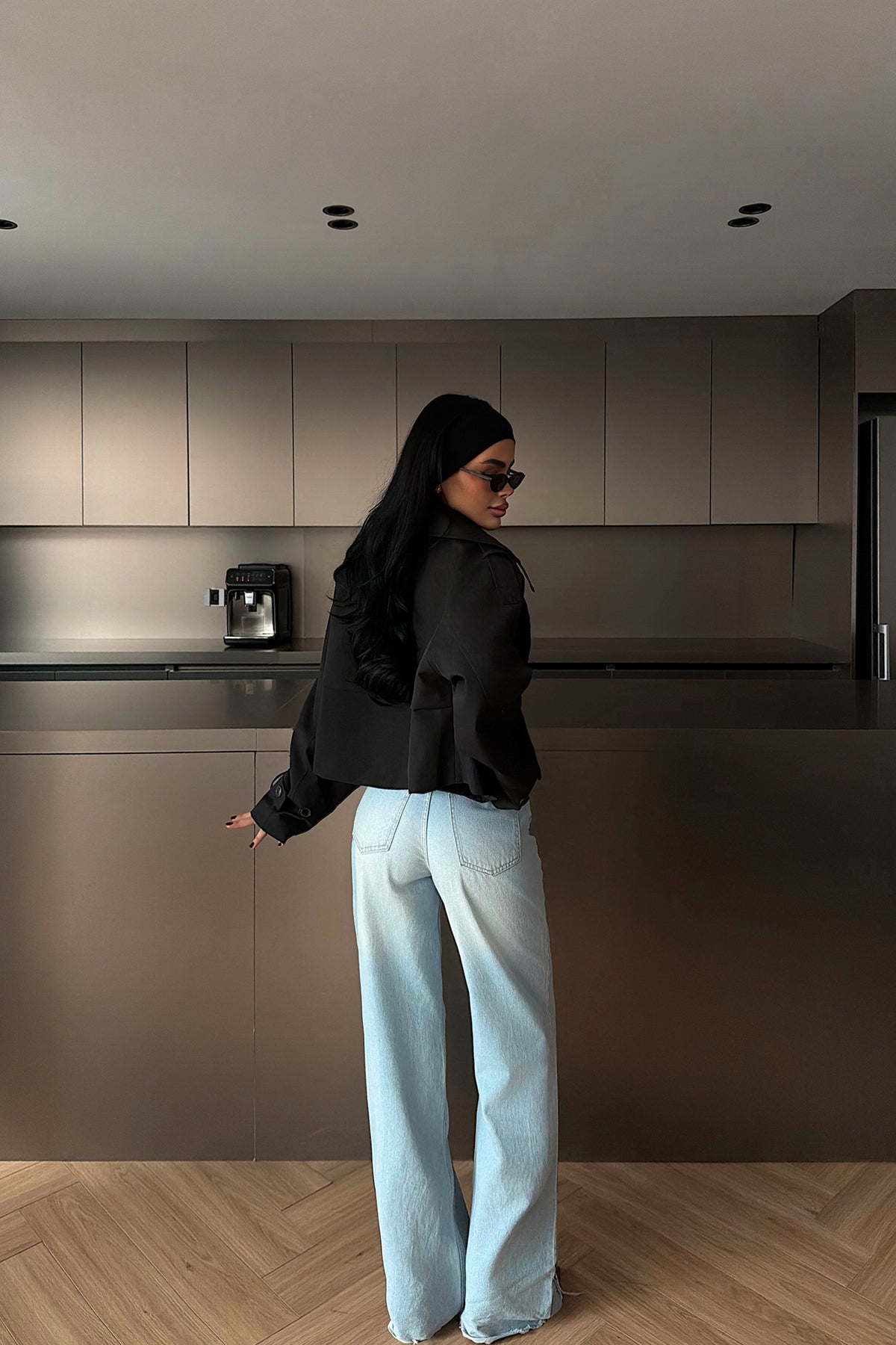 Siyah Klarris Trençkot ATE-4203