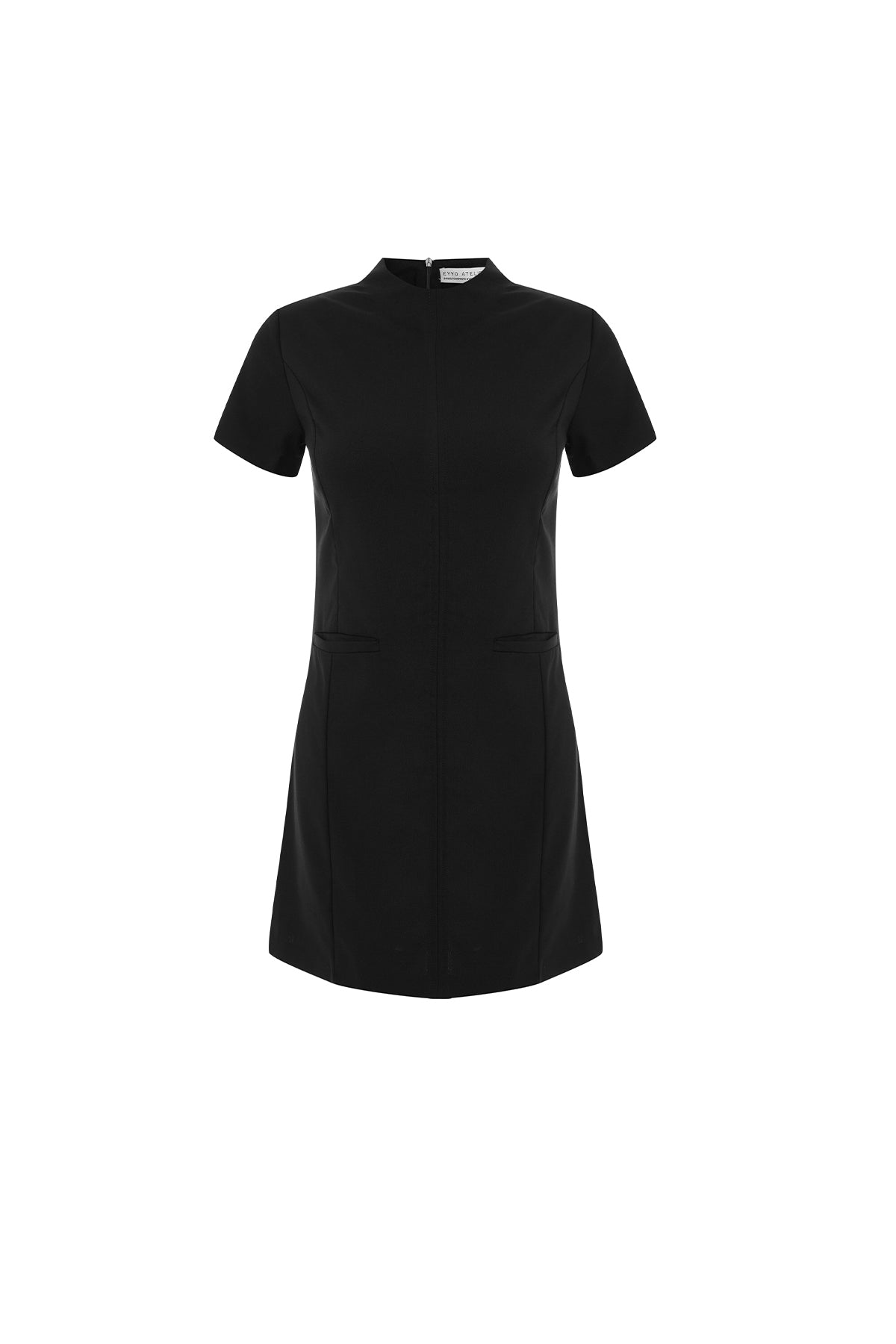 Siyah  Tiya Mini Elbise ATE-2100