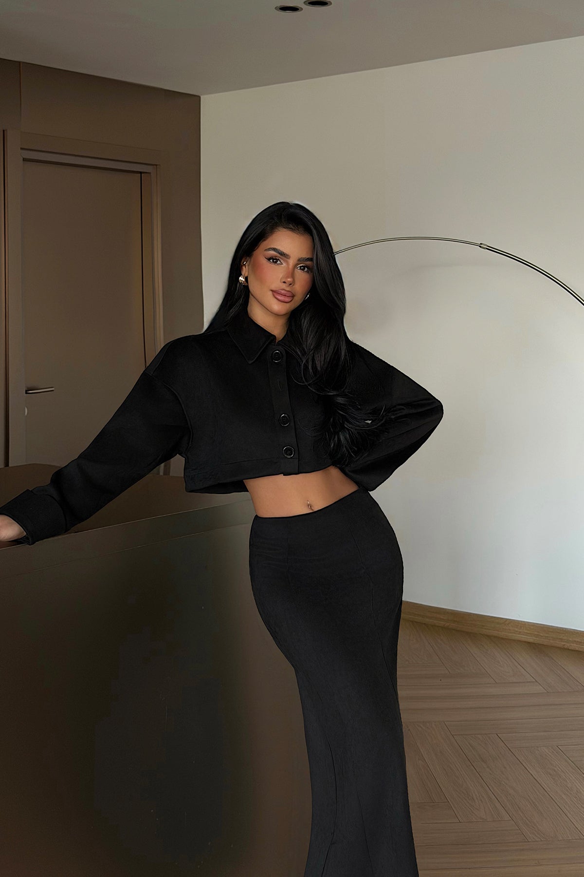 Siyah Elena İkili Takım ATE-1958