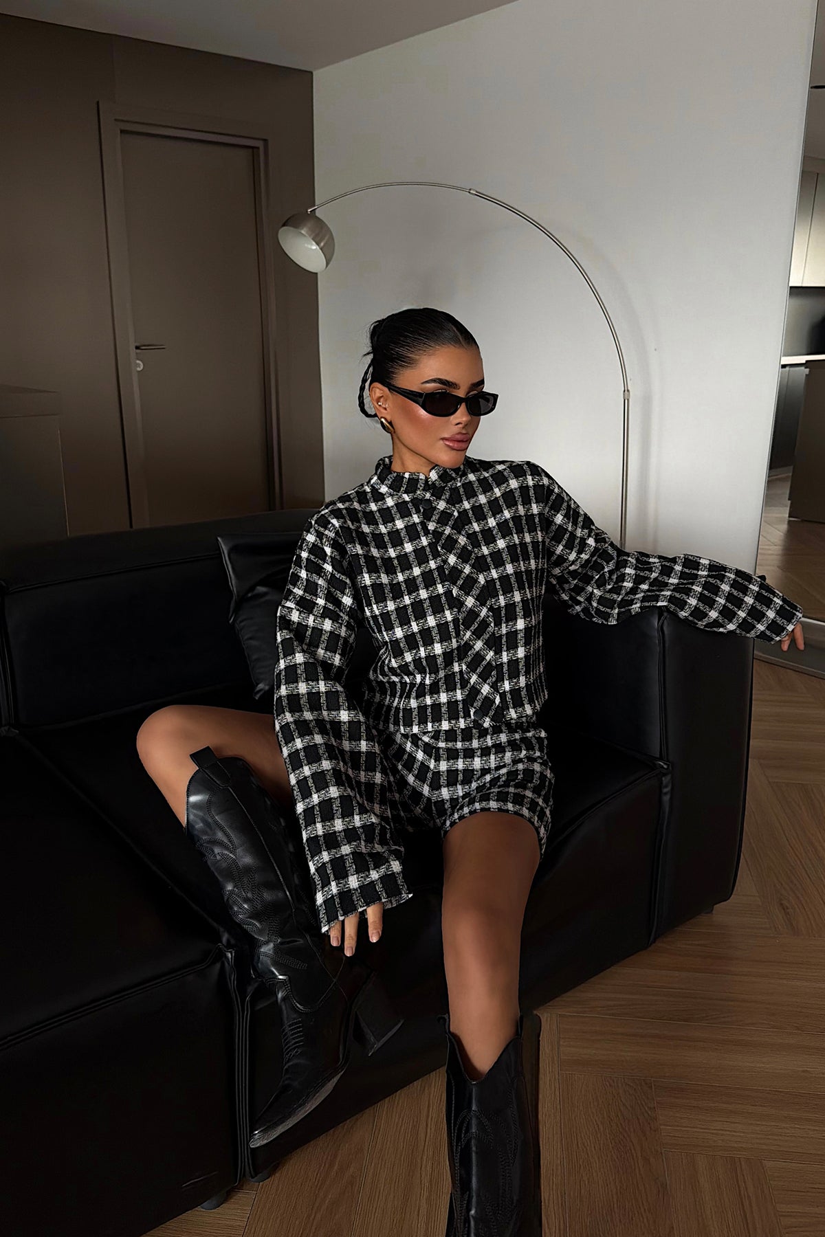 Sloanna şort ceket takım ATE-4224